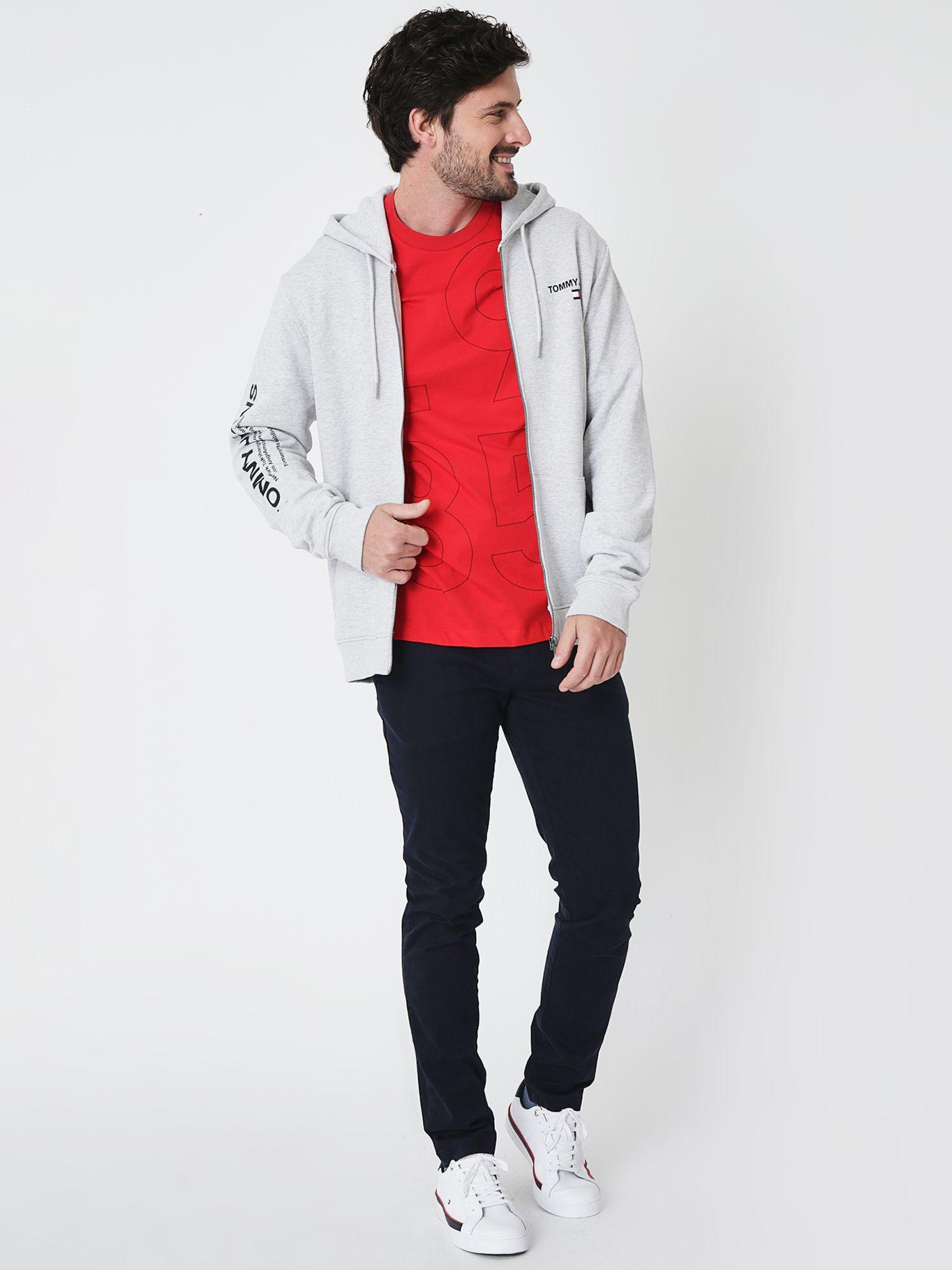 Polera Modern Graphic Logo Rojo Tommy Hilfiger-2