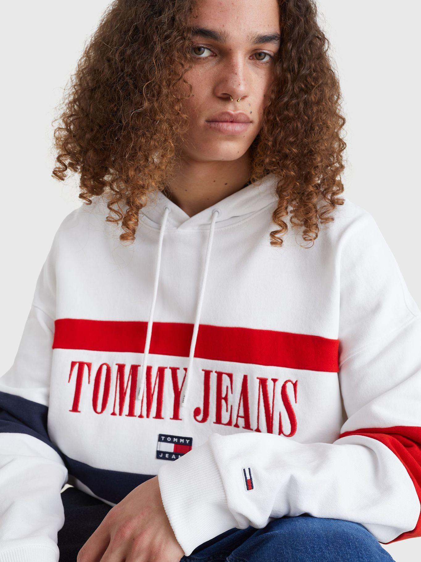Polerón Hoodie Skater Con Logo Blanco Tommy Jeans-3