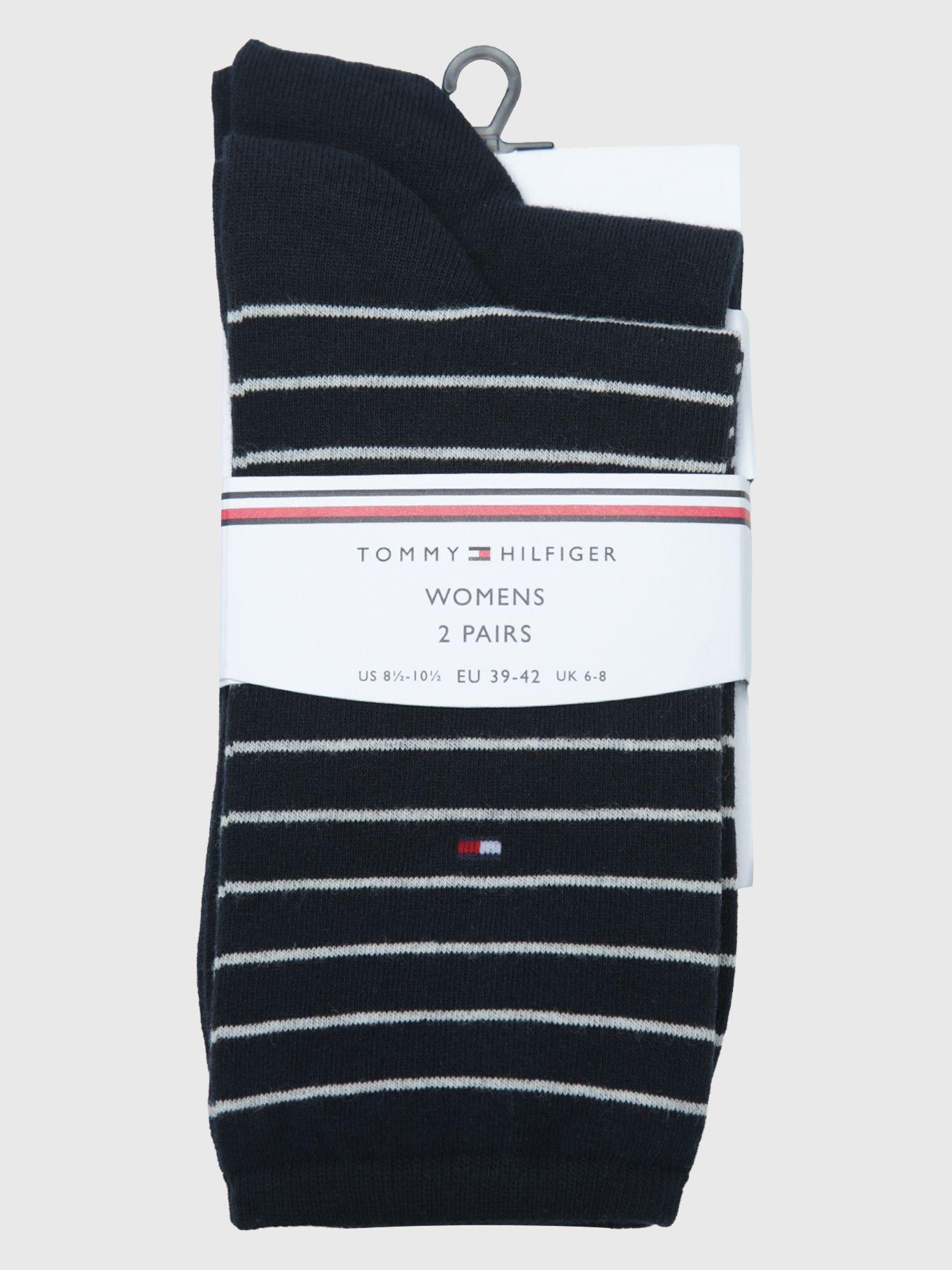 Pack 2 Calcetines Rayas Azul Tommy Hilfiger 003-2
