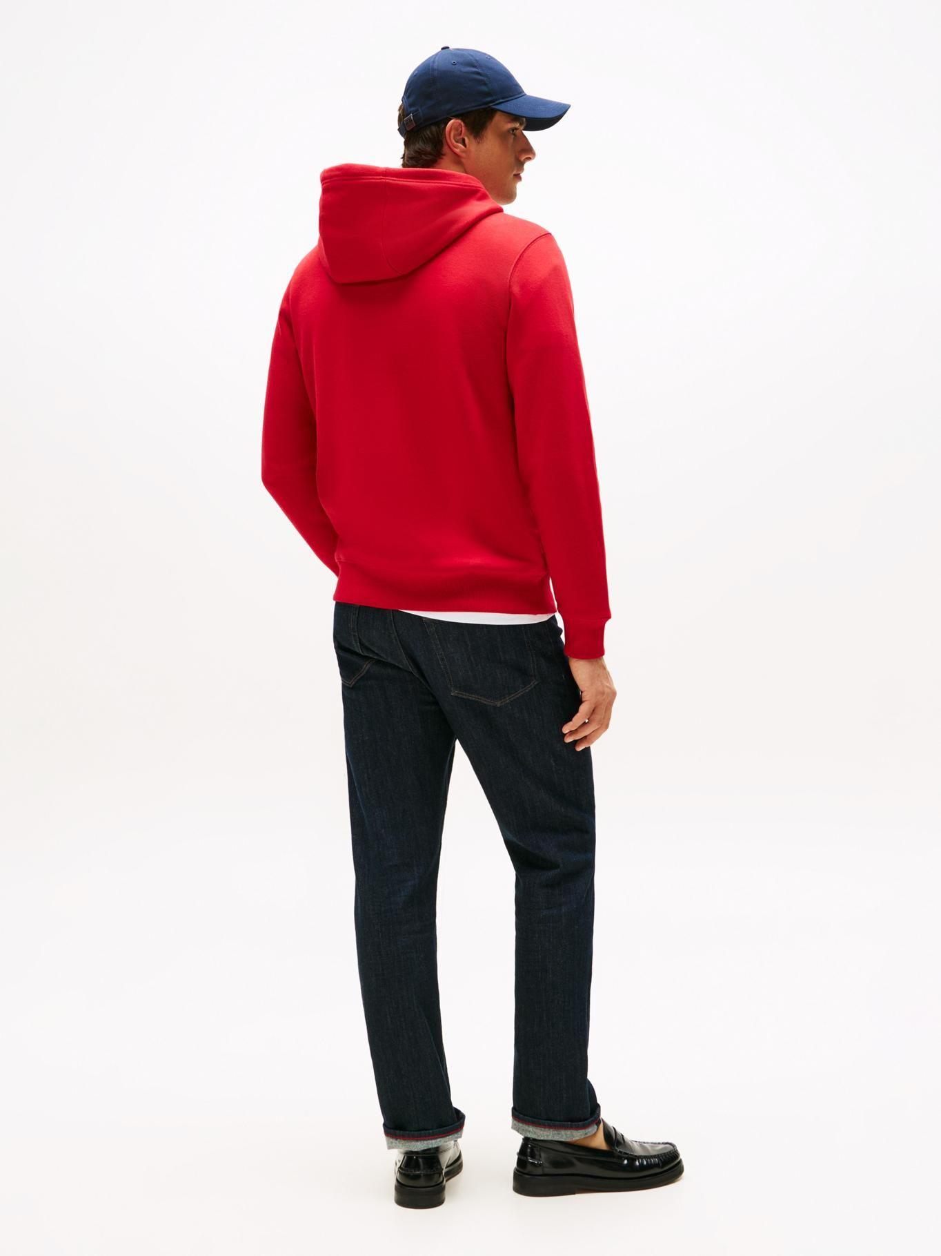 Polerón Hoodie Oval Logo Gráfico Rojo Tommy Hilfiger-2