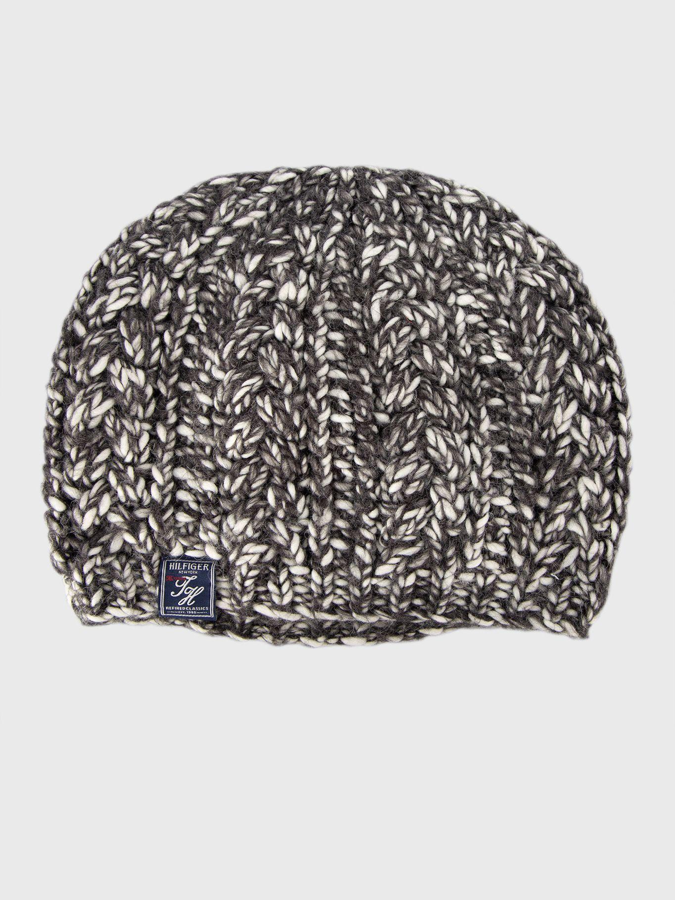 Gorro Beanie Beret Gris Tommy Hilfiger-0