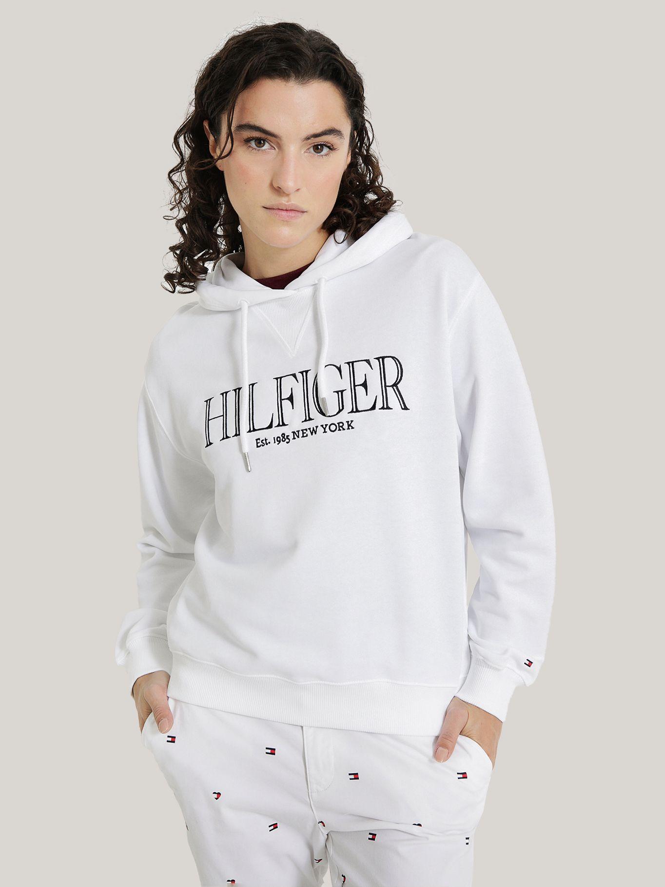 Polerón Hoodie Con Logo Monotype Blanco Tommy Hilfiger-0