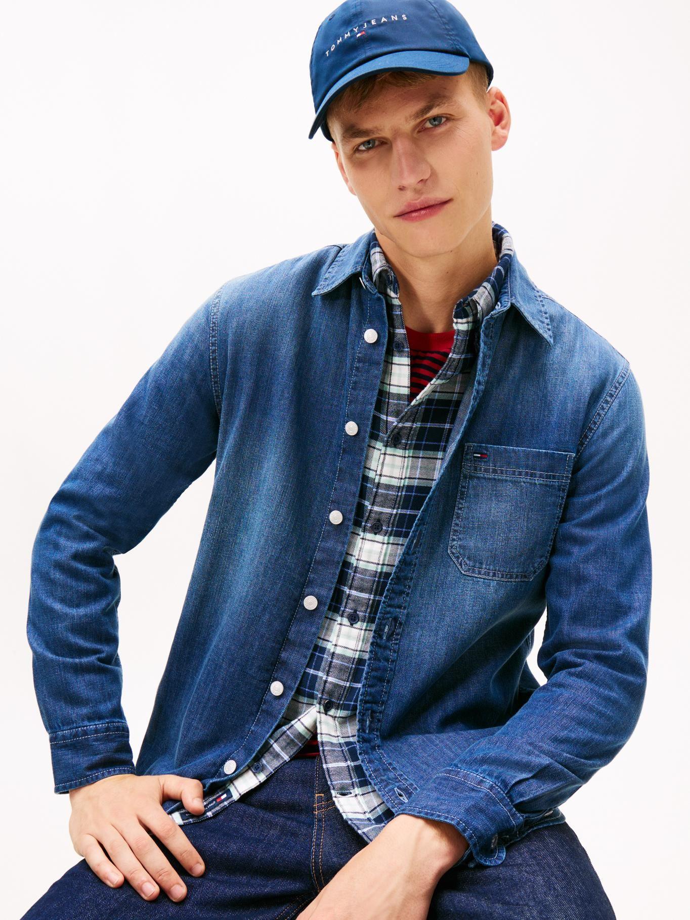 Camisa Denim Regular Fit Tommy Jeans Azul-3