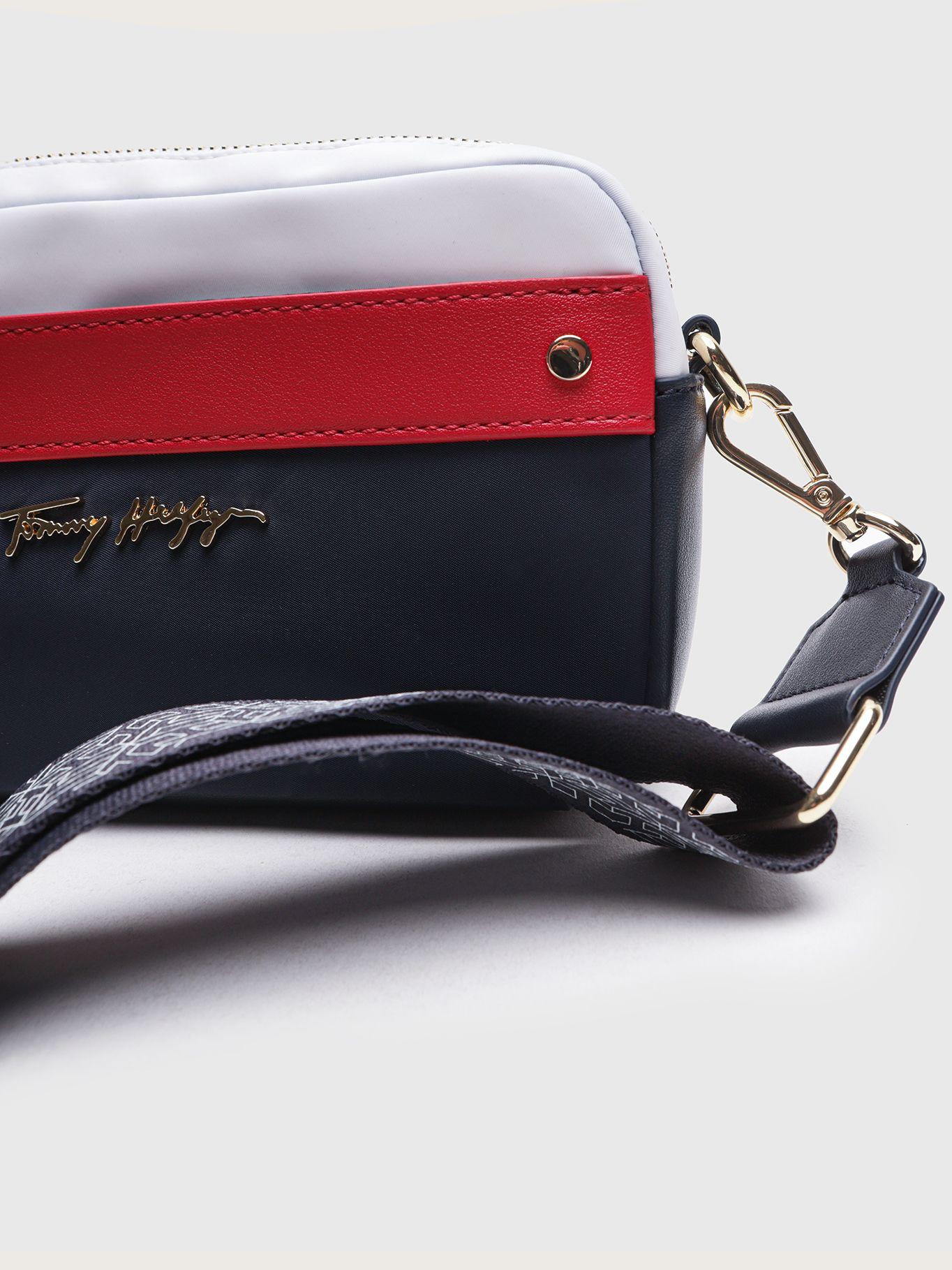 Bolso Bandolera Con Cierre Azul Tommy Hilfiger-3