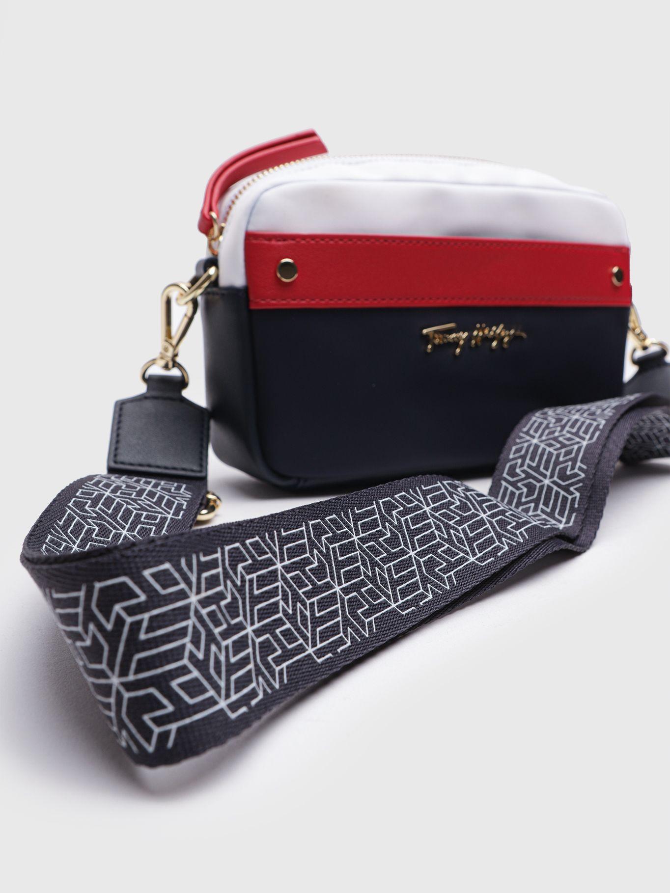 Bolso Bandolera Con Cierre Azul Tommy Hilfiger-4