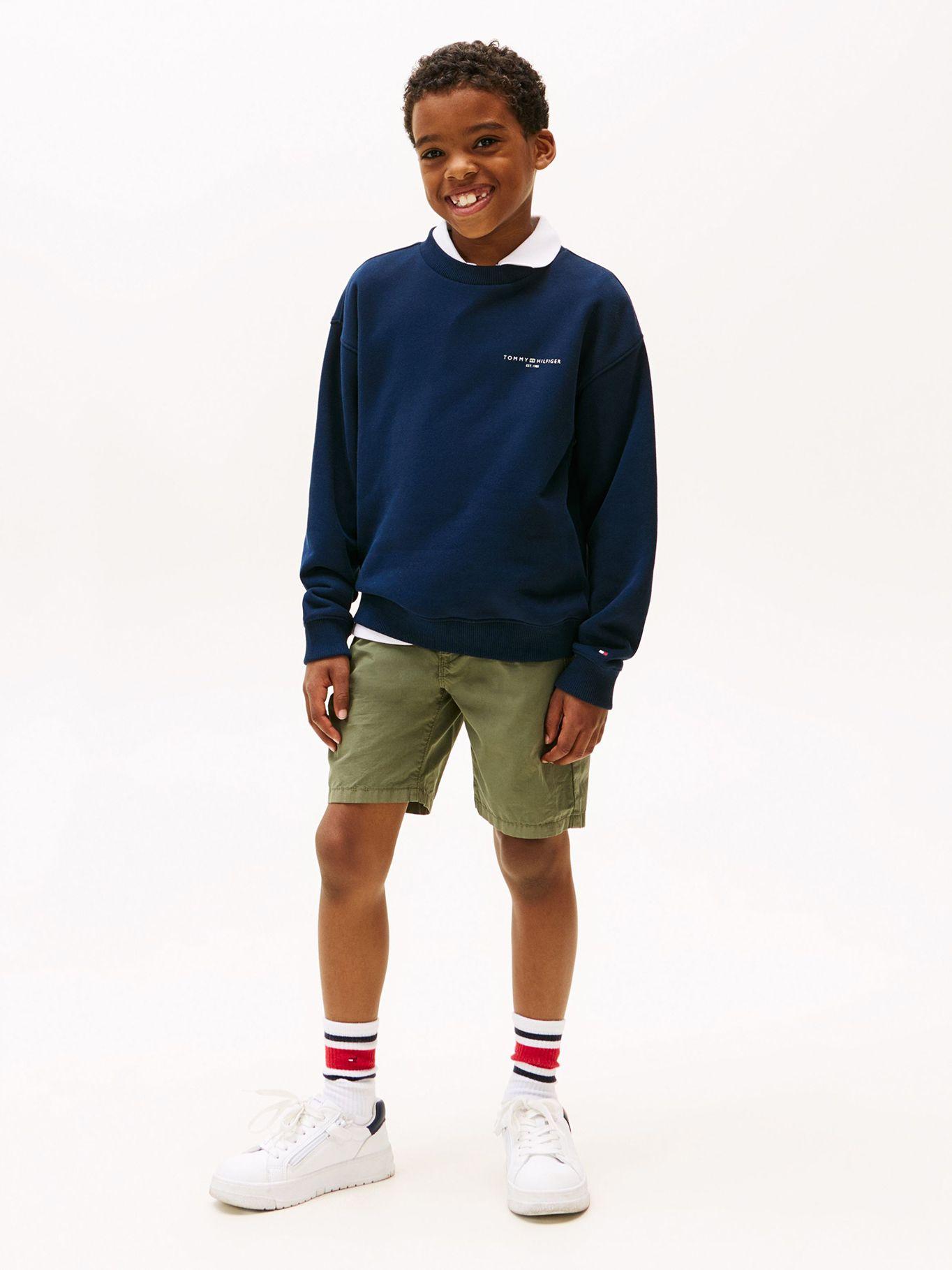 Polerón Corporate Logo Azul Tommy Hilfiger-5