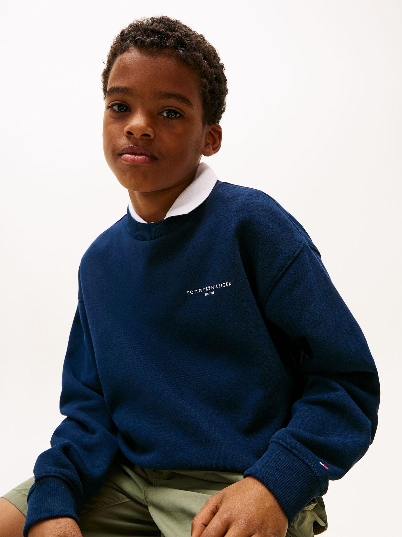 Polerón Corporate Logo Azul Tommy Hilfiger-7