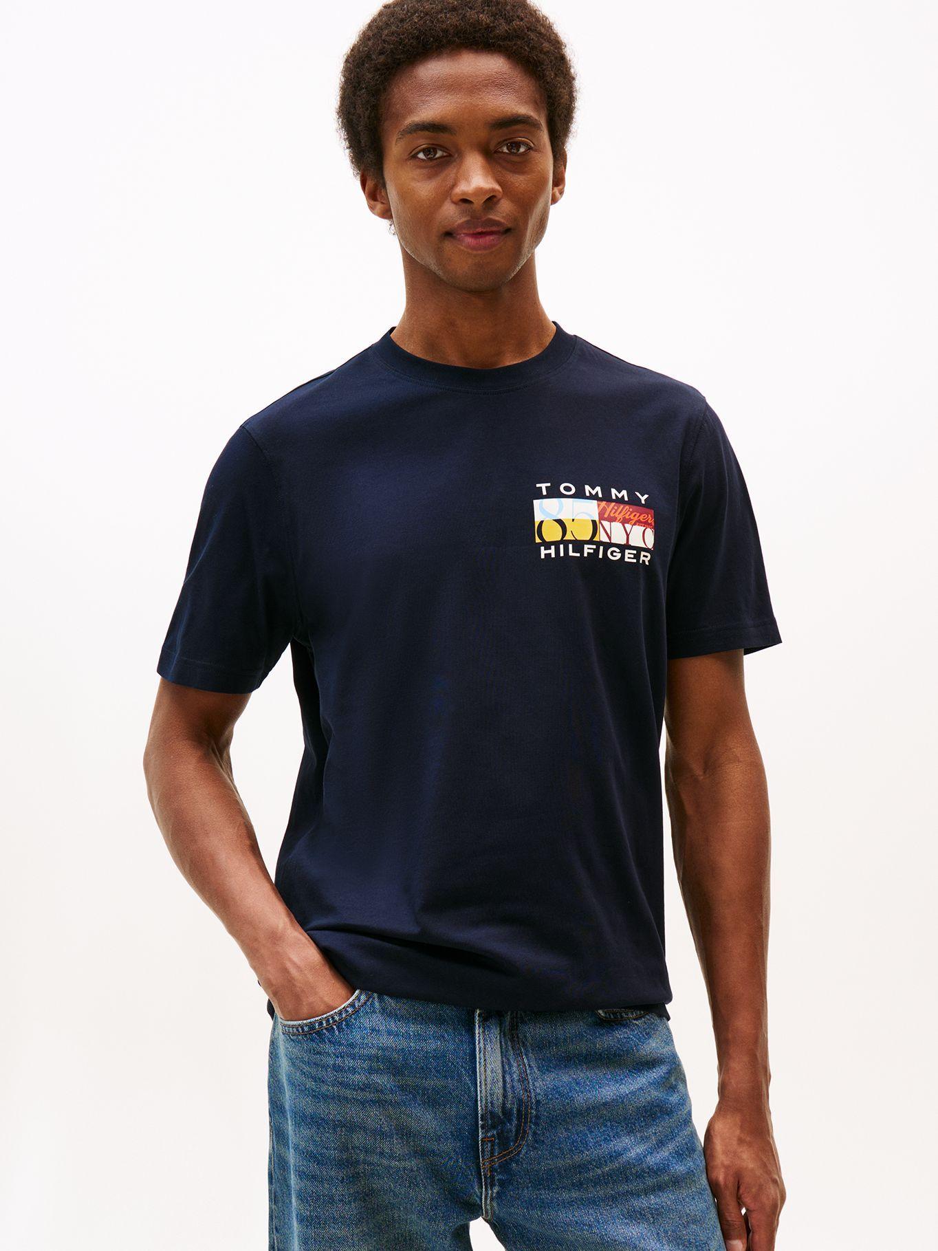 Polera Colour Flag  Logo Azul Tommy Hilfiger-0