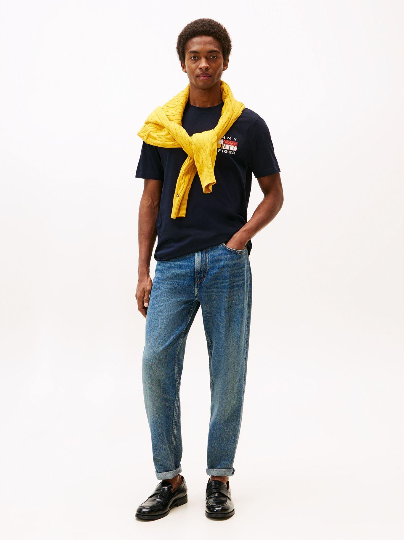 Polera Colour Flag  Logo Azul Tommy Hilfiger-1