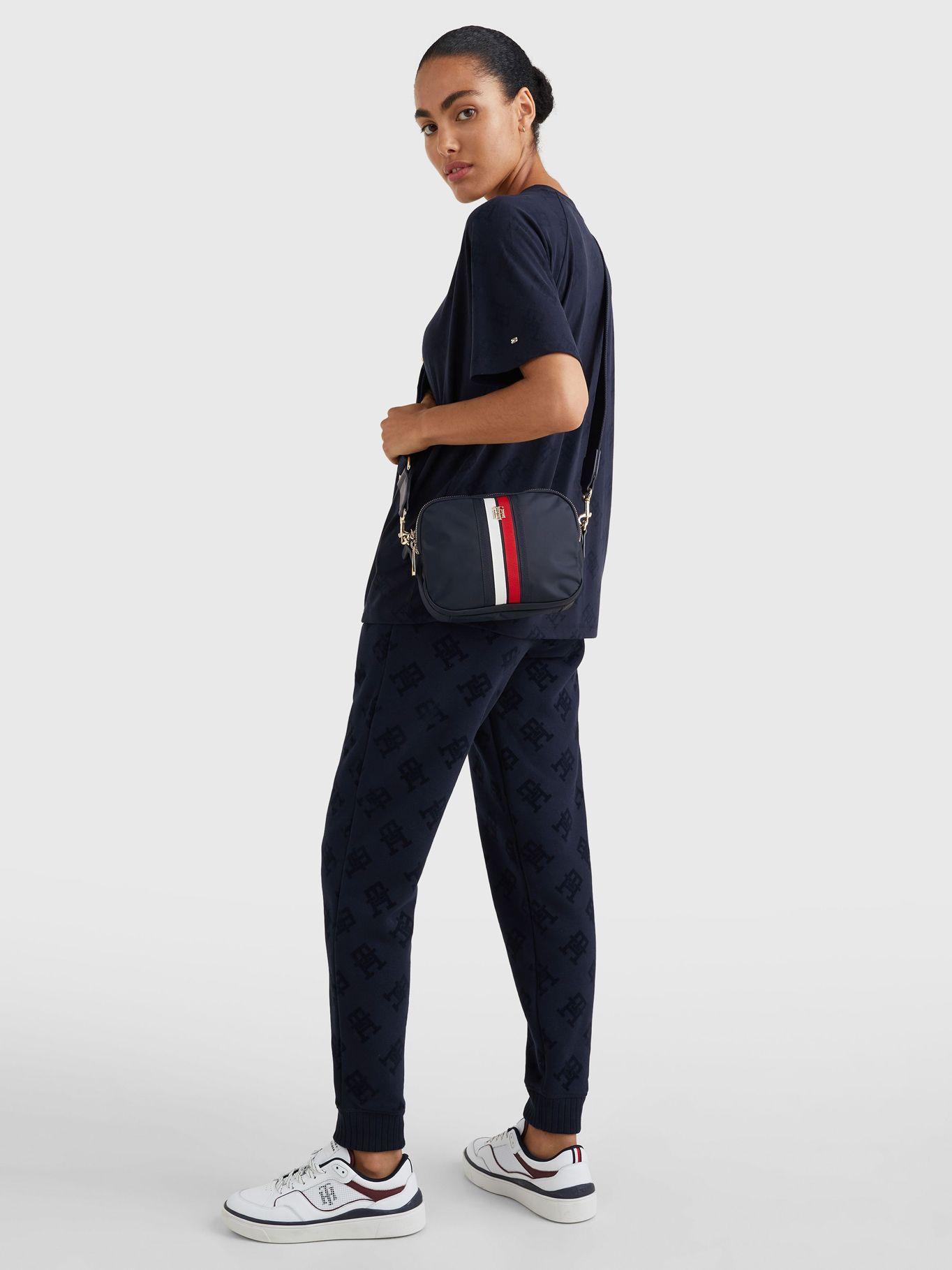 Cartera Poppy Global Stripe Azul Tommy Hilfiger-4
