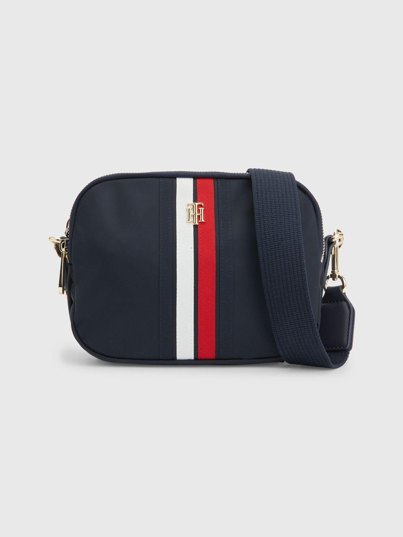 Cartera Poppy Global Stripe Azul Tommy Hilfiger-0
