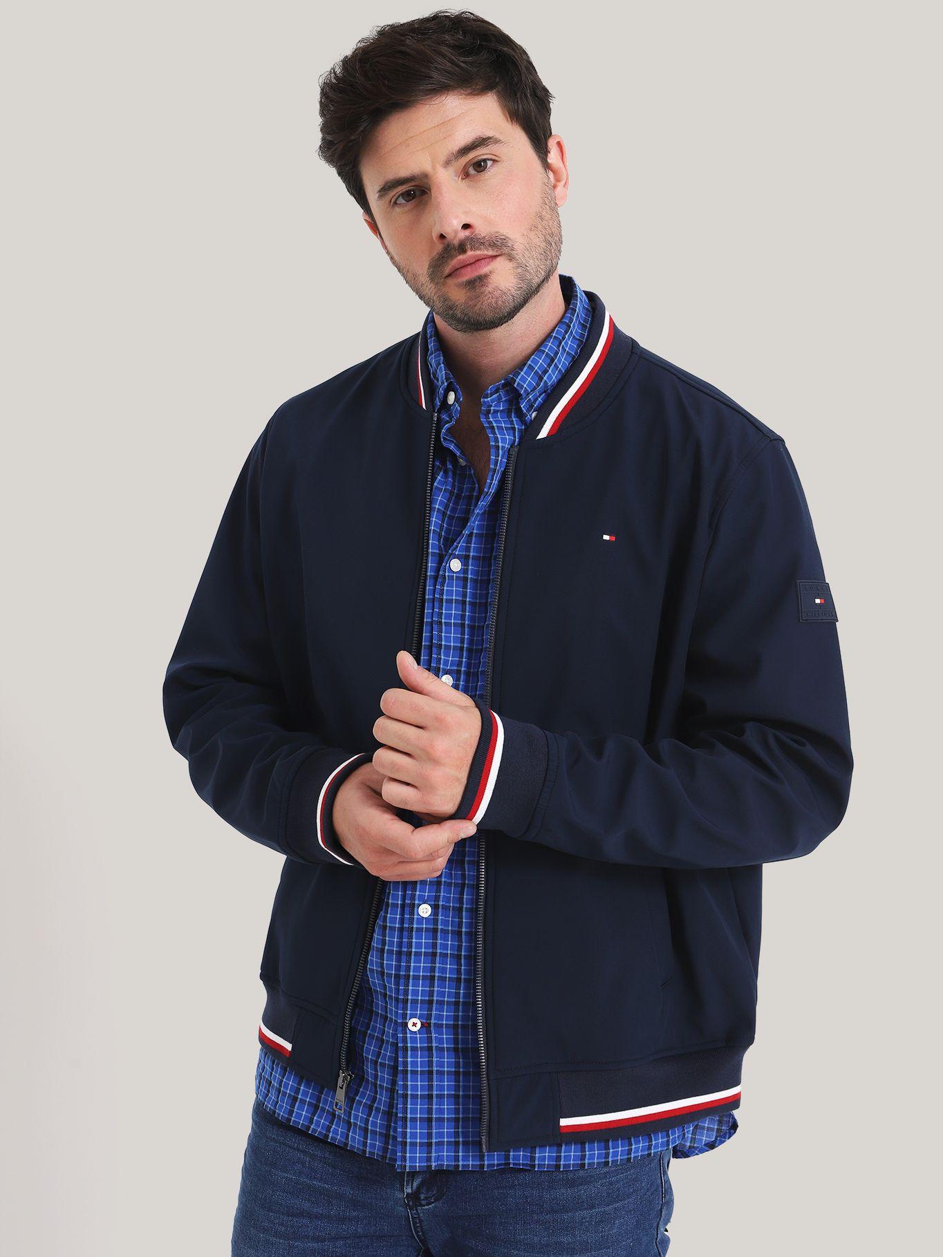 CHAQUETA BOMBER VARSITY STRIPE AZUL TOMMY HILFIGER-0