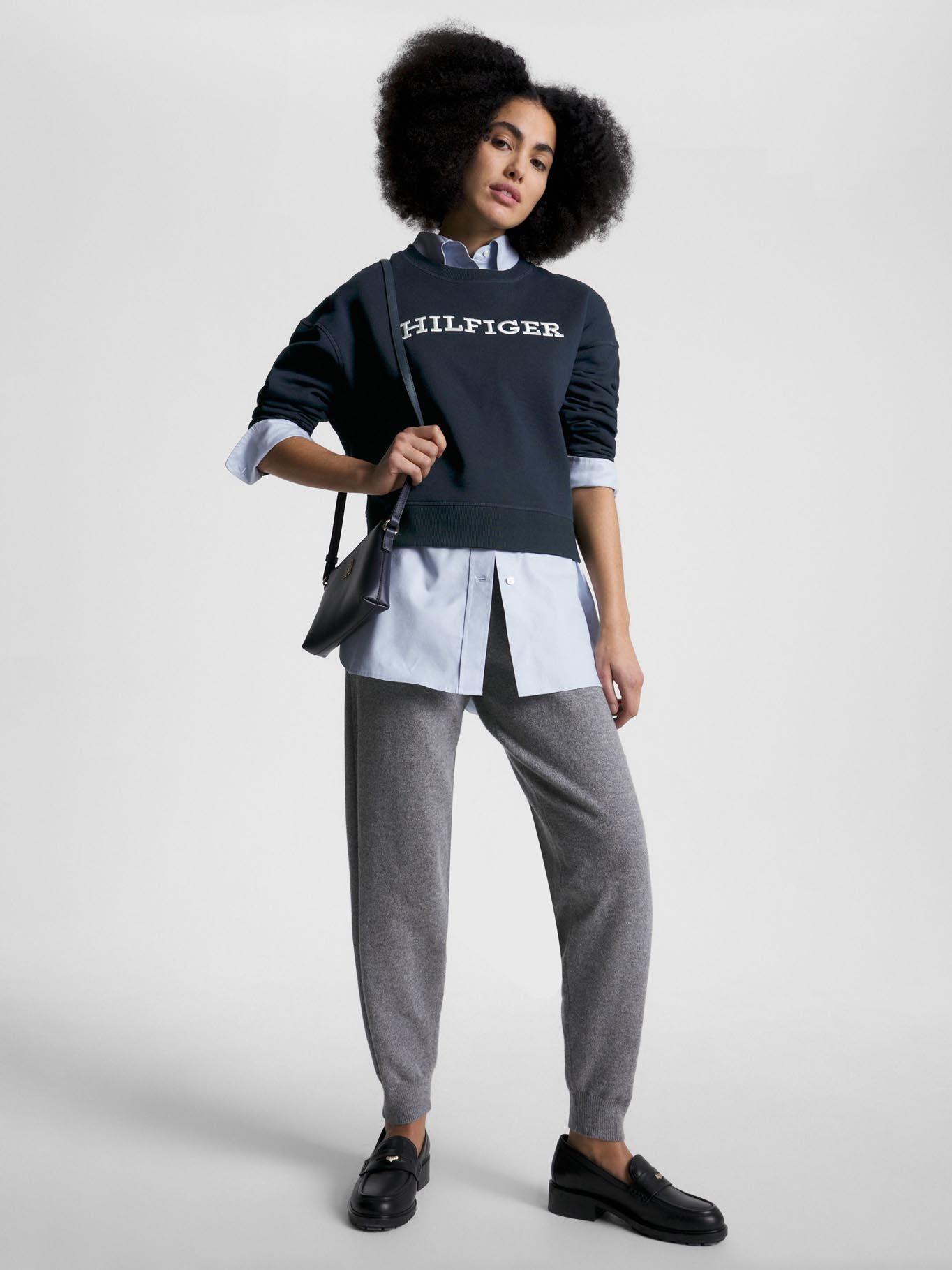 Polerón Logo Monotype C-Neck Azul Tommy Hilfiger-1