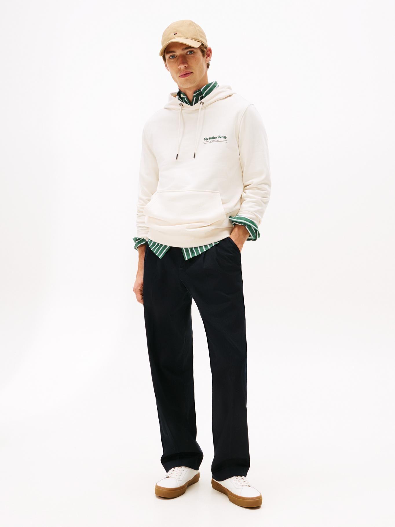 Polerón Hoodie Logo Gráfico Blanco Tommy Hilfiger-1