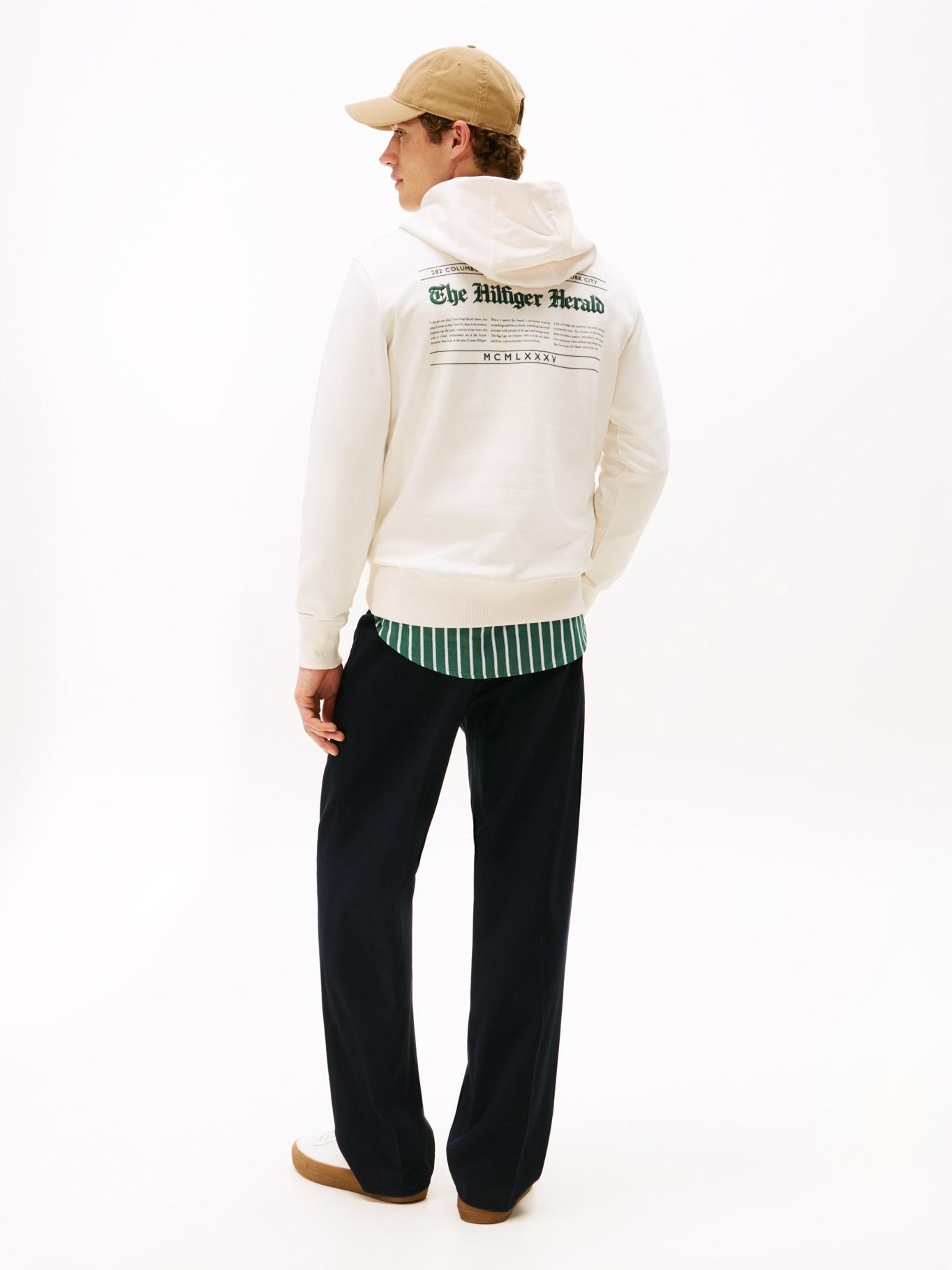 Polerón Hoodie Logo Gráfico Blanco Tommy Hilfiger-2