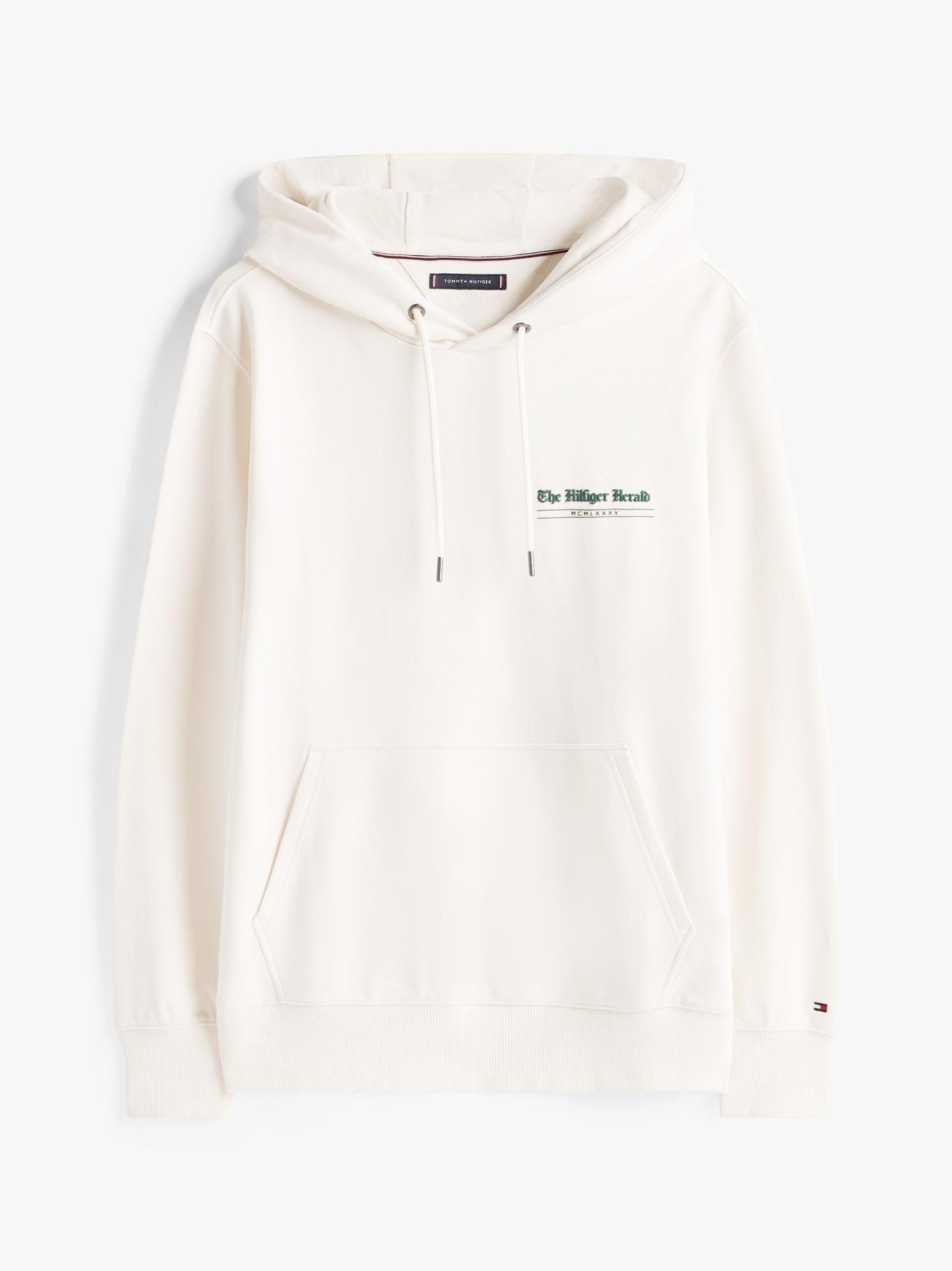 Polerón Hoodie Logo Gráfico Blanco Tommy Hilfiger-5