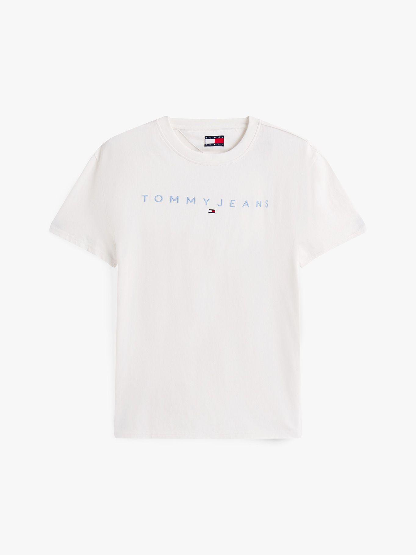 Polera Con Logo Lineal Blanco Tommy Jeans-4
