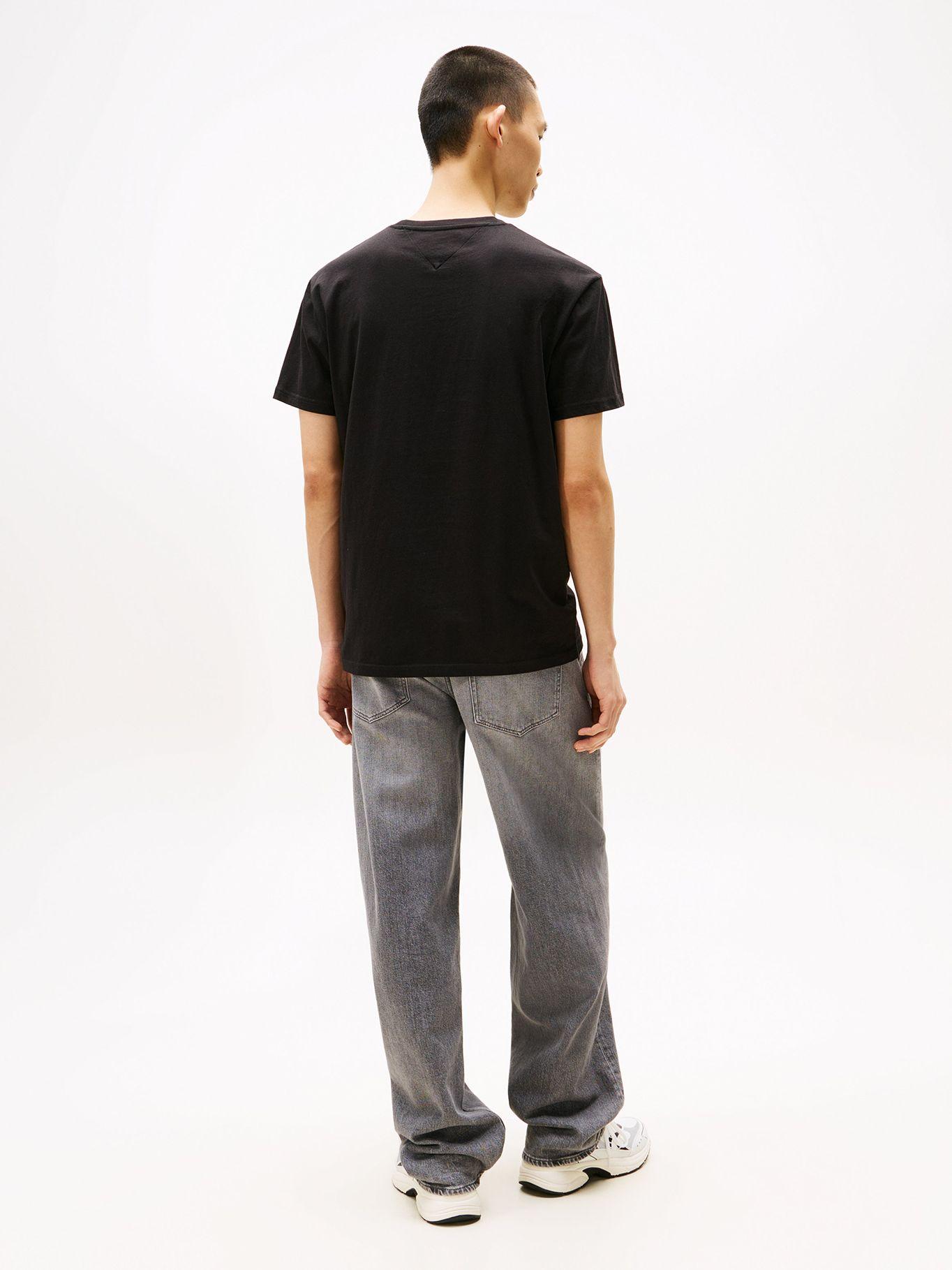 Polera C-Neck Con Logo Negro BDS Tommy Jeans-2