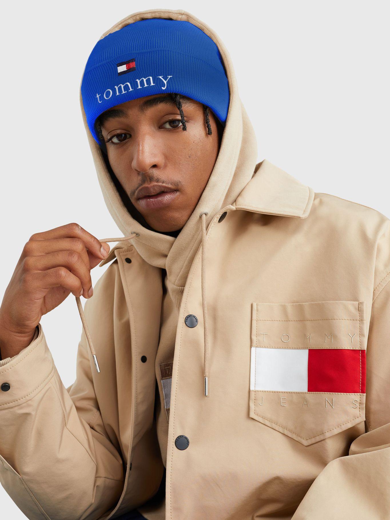 Gorro Beanie Serif Logo Azul Tommy Hilfiger-1