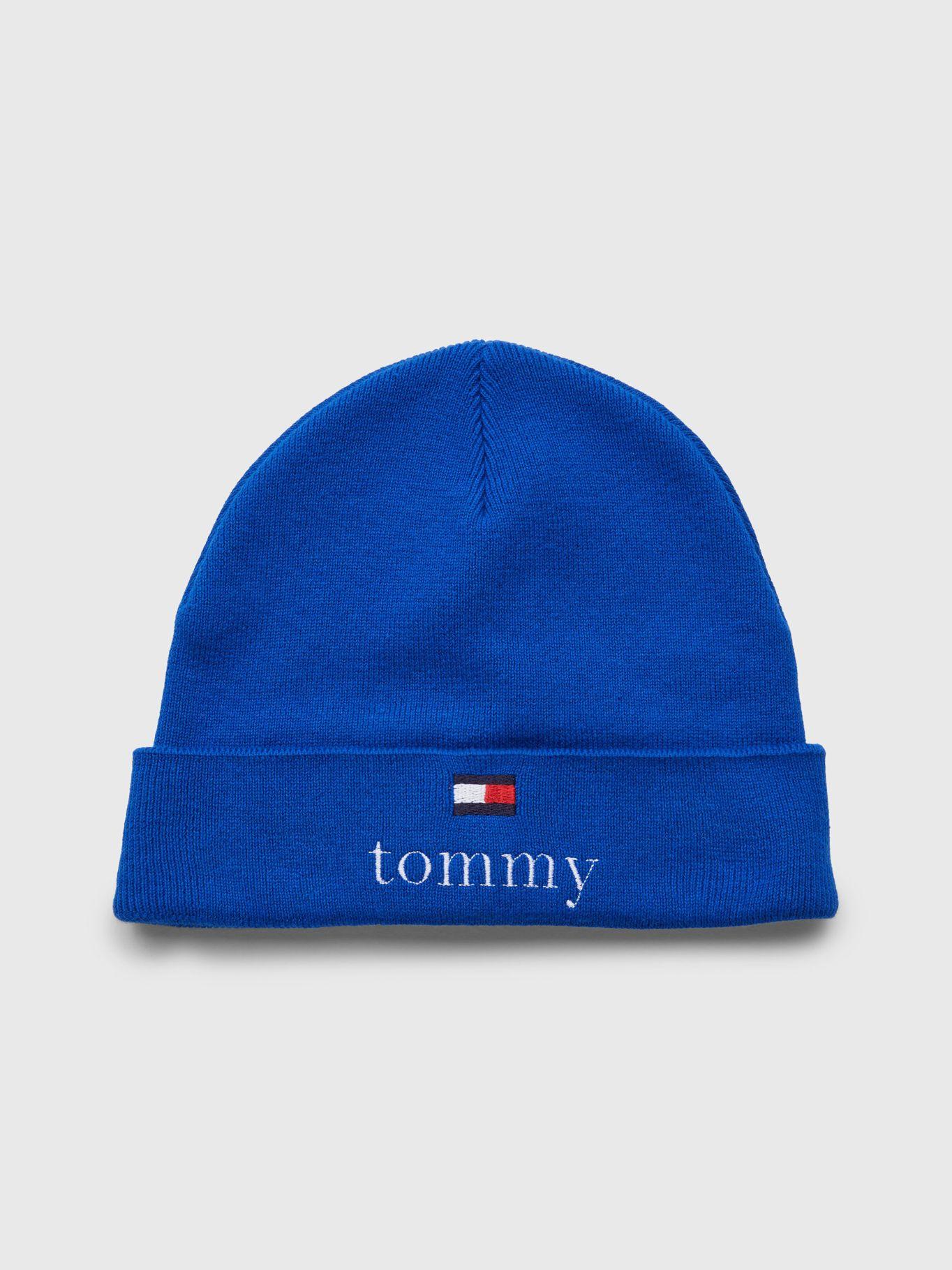 Gorro Beanie Serif Logo Azul Tommy Hilfiger-0