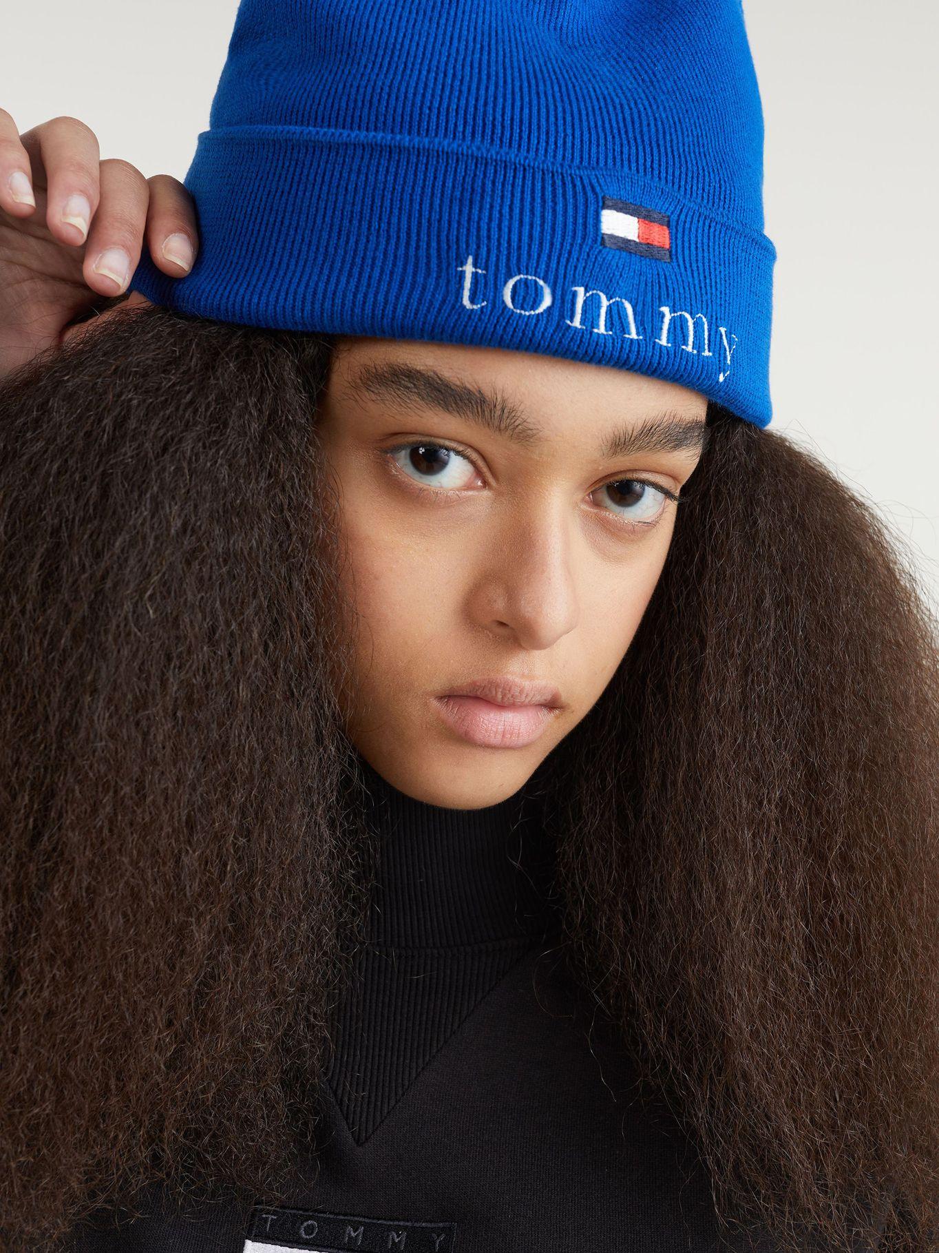 Gorro Beanie Serif Logo Azul Tommy Hilfiger-2