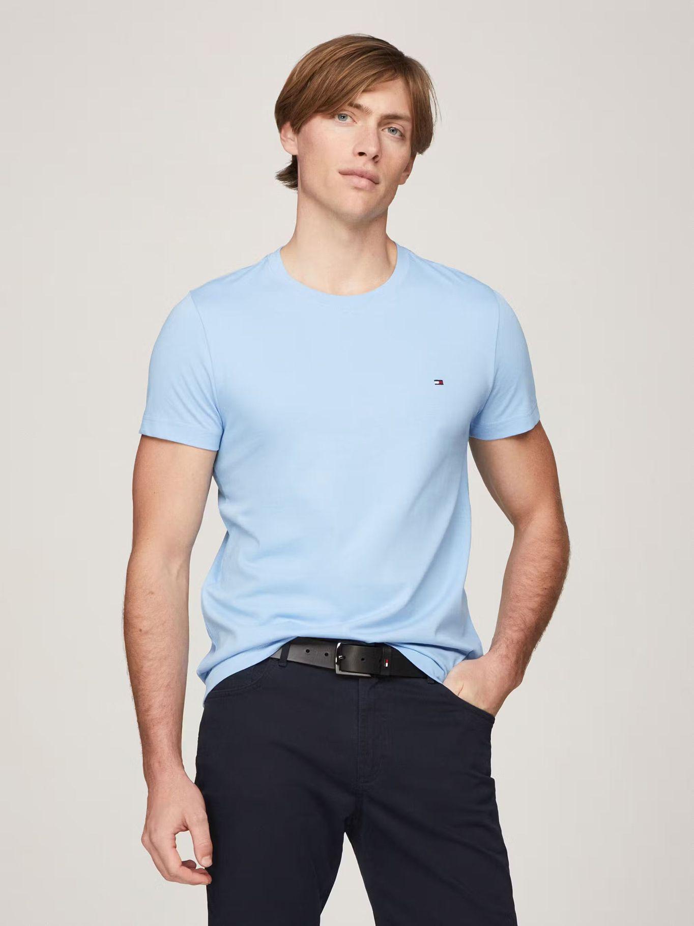 Polera Essential Hombre Slim-1Z Celeste Tommy Hilfiger-0