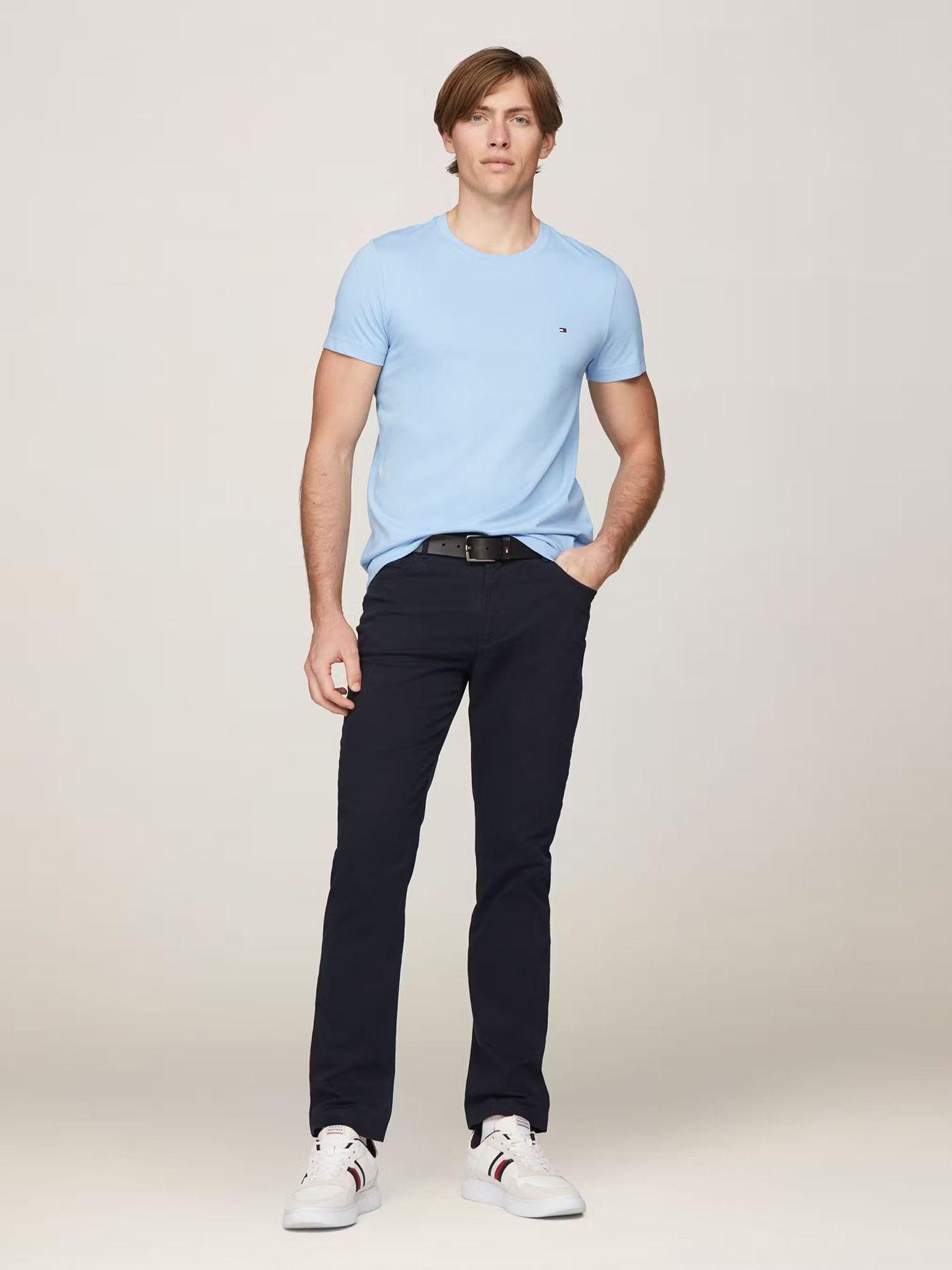 Polera Essential Hombre Slim-1Z Celeste Tommy Hilfiger-1