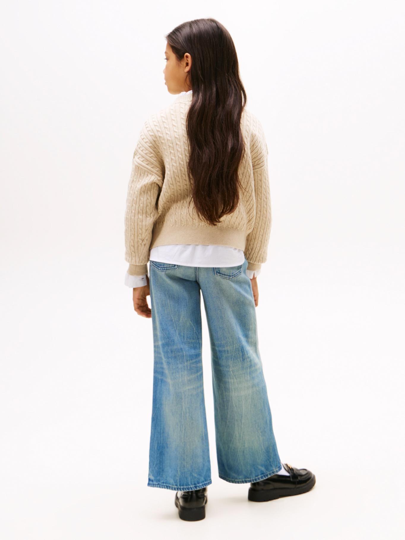 Sweater Trenzado Beige Tommy Hilfiger FO-2