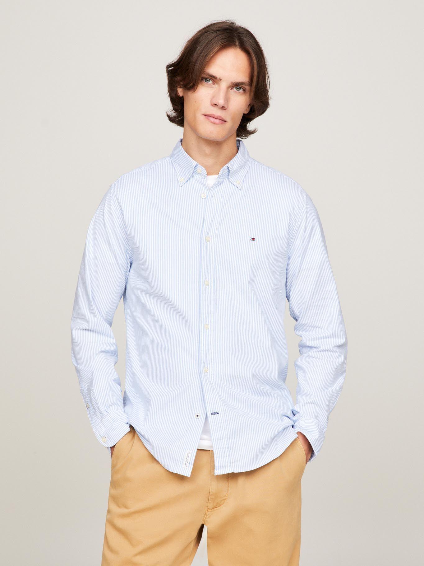 Camisa Flex 1985 A Rayas Azul Tommy Hilfiger-0