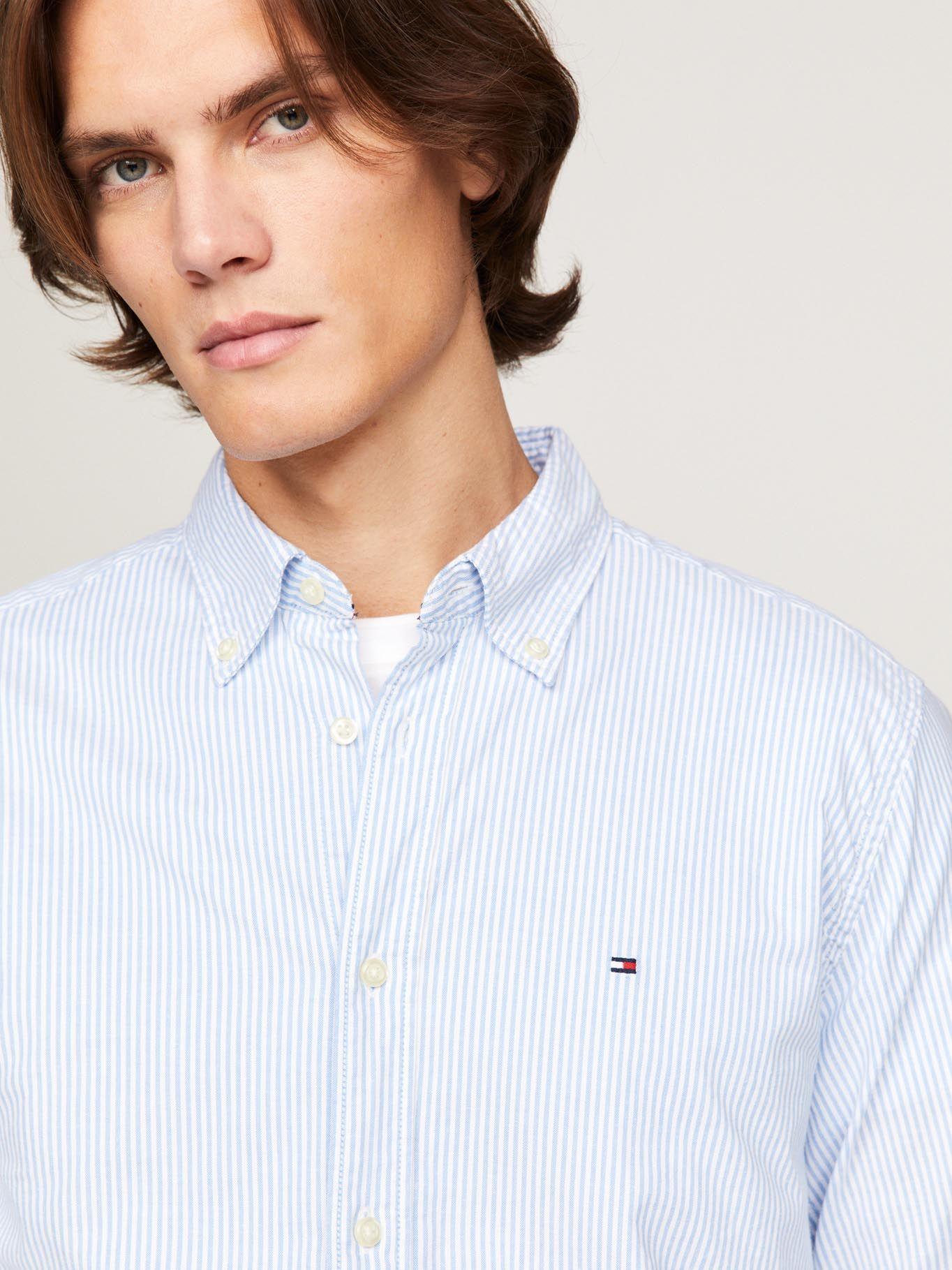 Camisa Flex 1985 A Rayas Azul Tommy Hilfiger-3