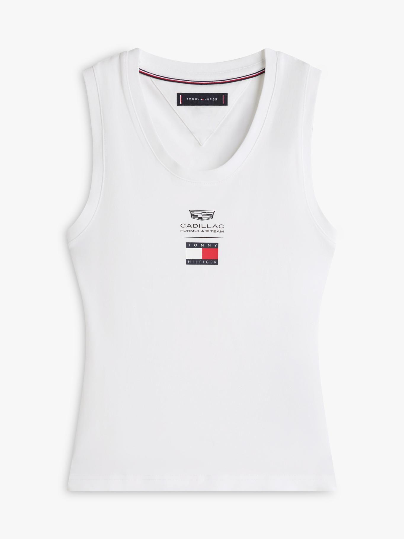 Polera TH x Cadillac F1 Slim Blanco Tommy Hilfiger-6
