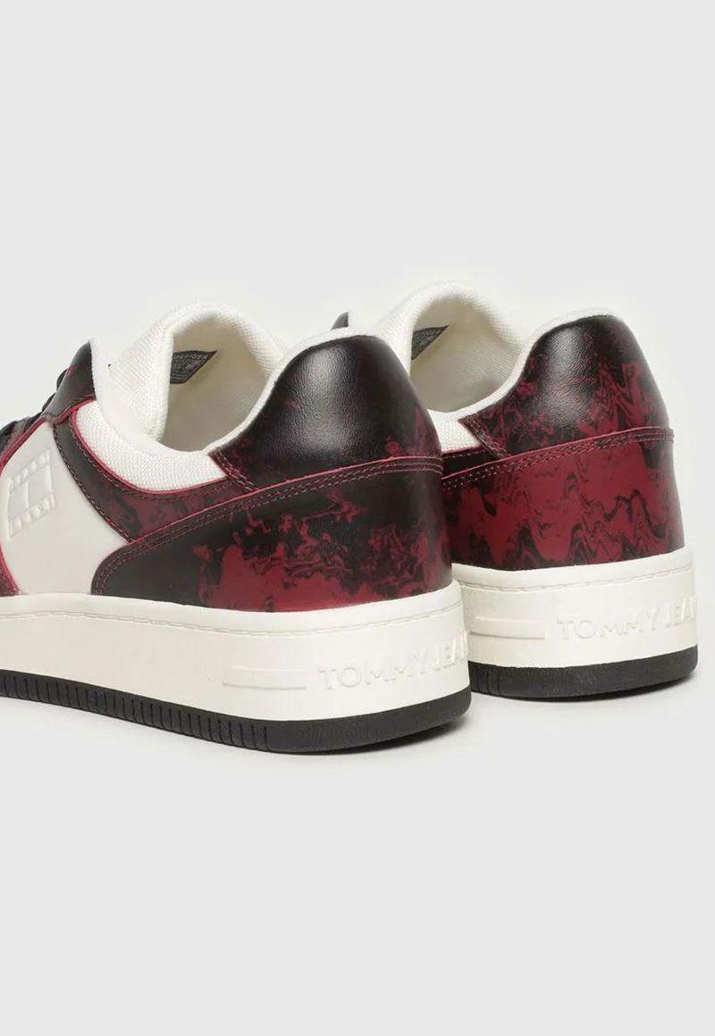 Zapatillas Retro Basket Print Rojo Tommy Hilfiger-5