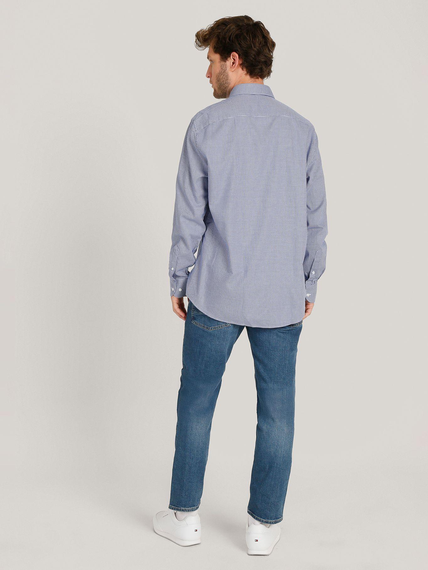 Camisa Solid Regular Fit Azul Tommy Hilfiger-2