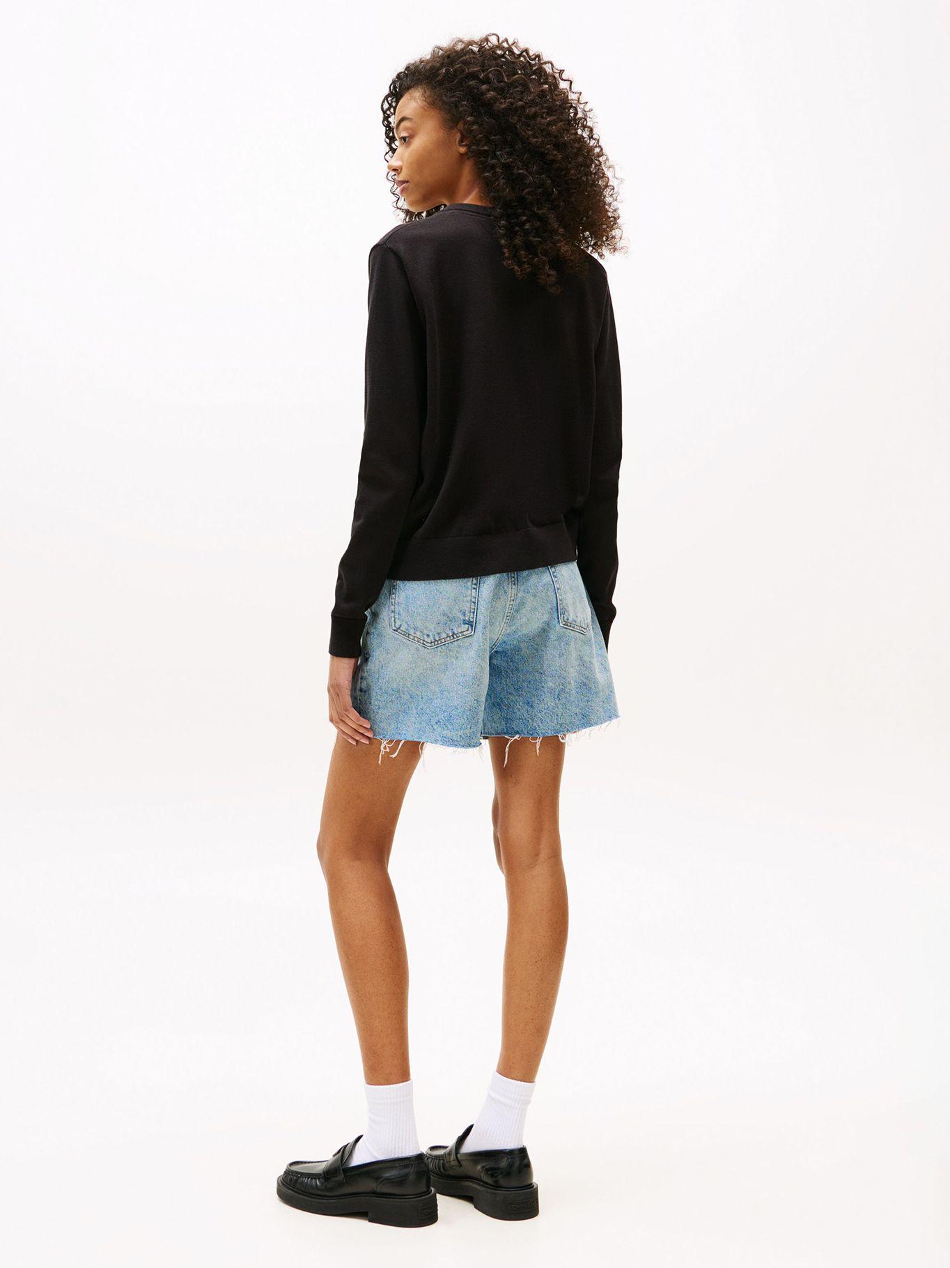 Sweater Essential V-Neck Con Logo Negro Tommy Jeans-2