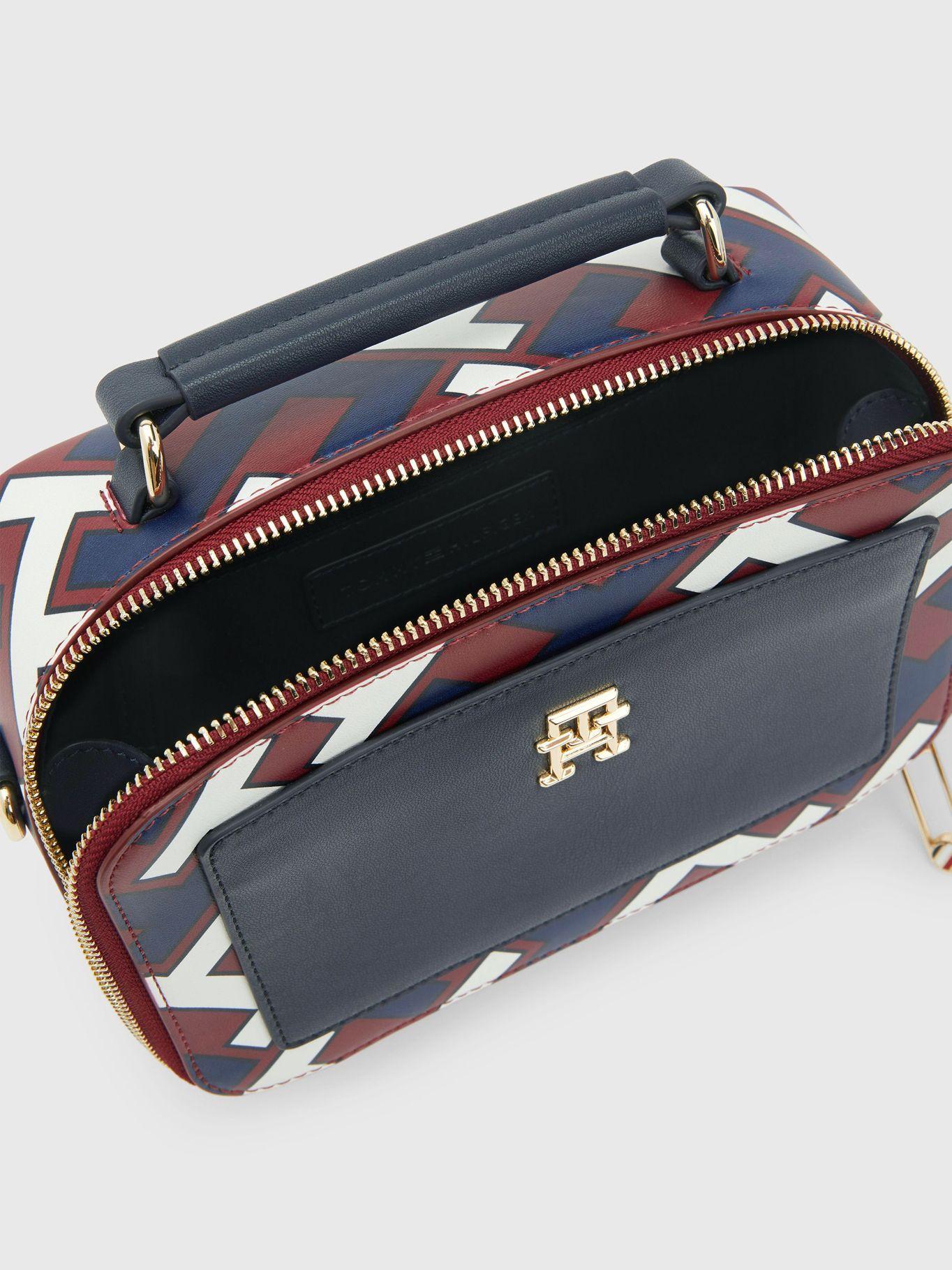 Cartera Iconic Con Monograma Burdeo Tommy Hilfiger-2