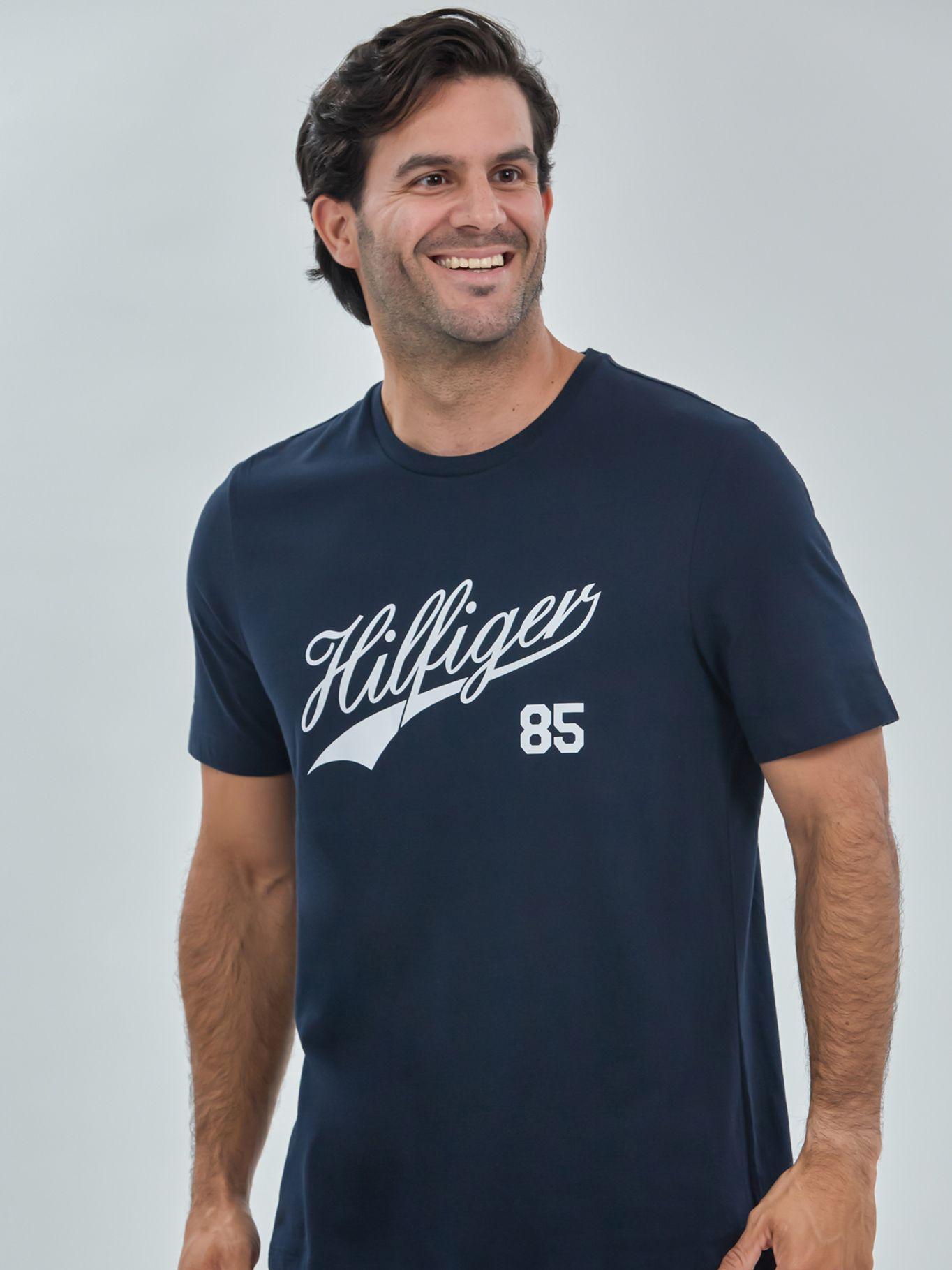 Polera De Pijama Con Logo Azul Tommy Hilfiger-0