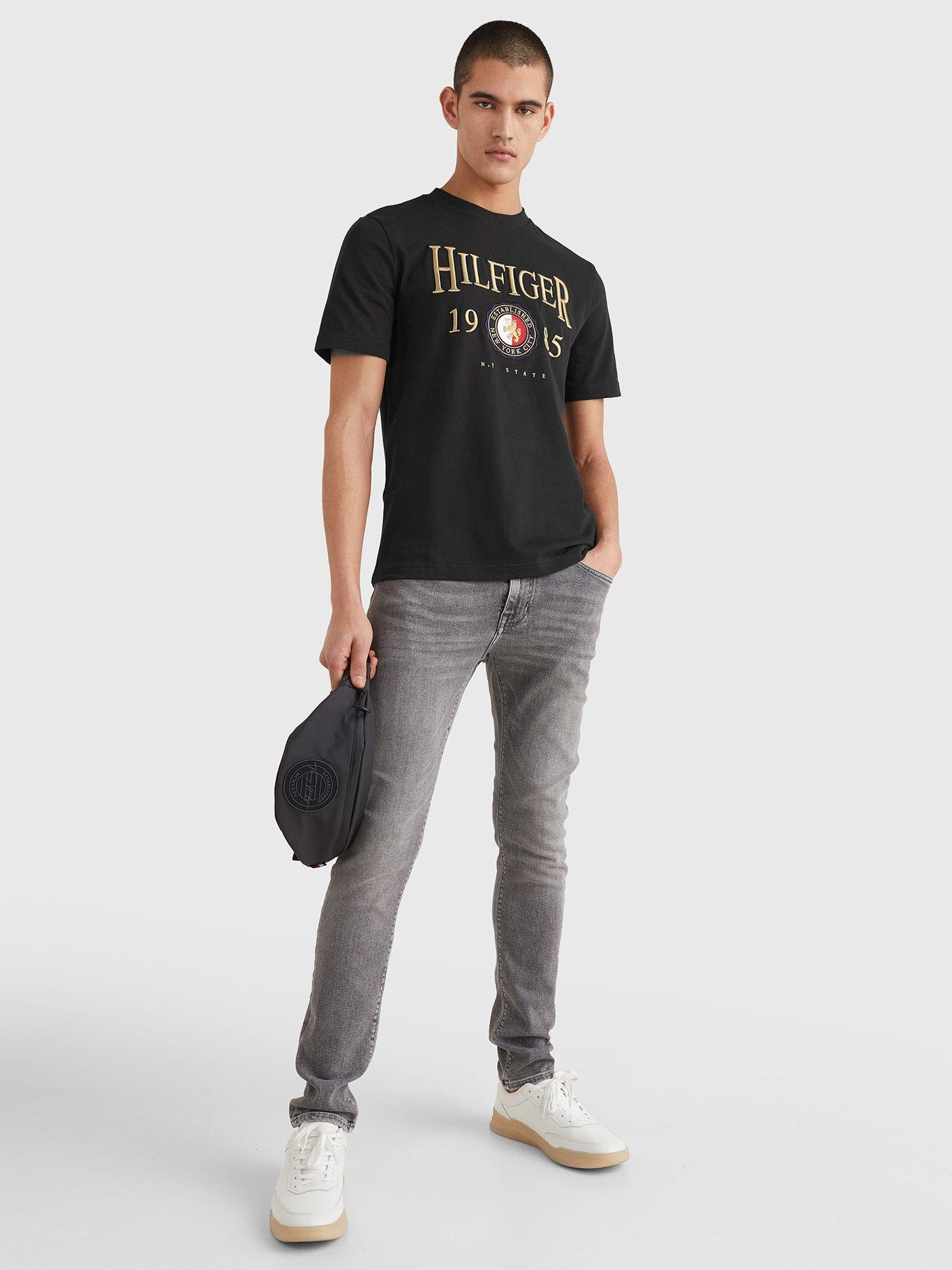 Polera Icons Crest Relaxed Fit Negro Tommy Hilfiger-0