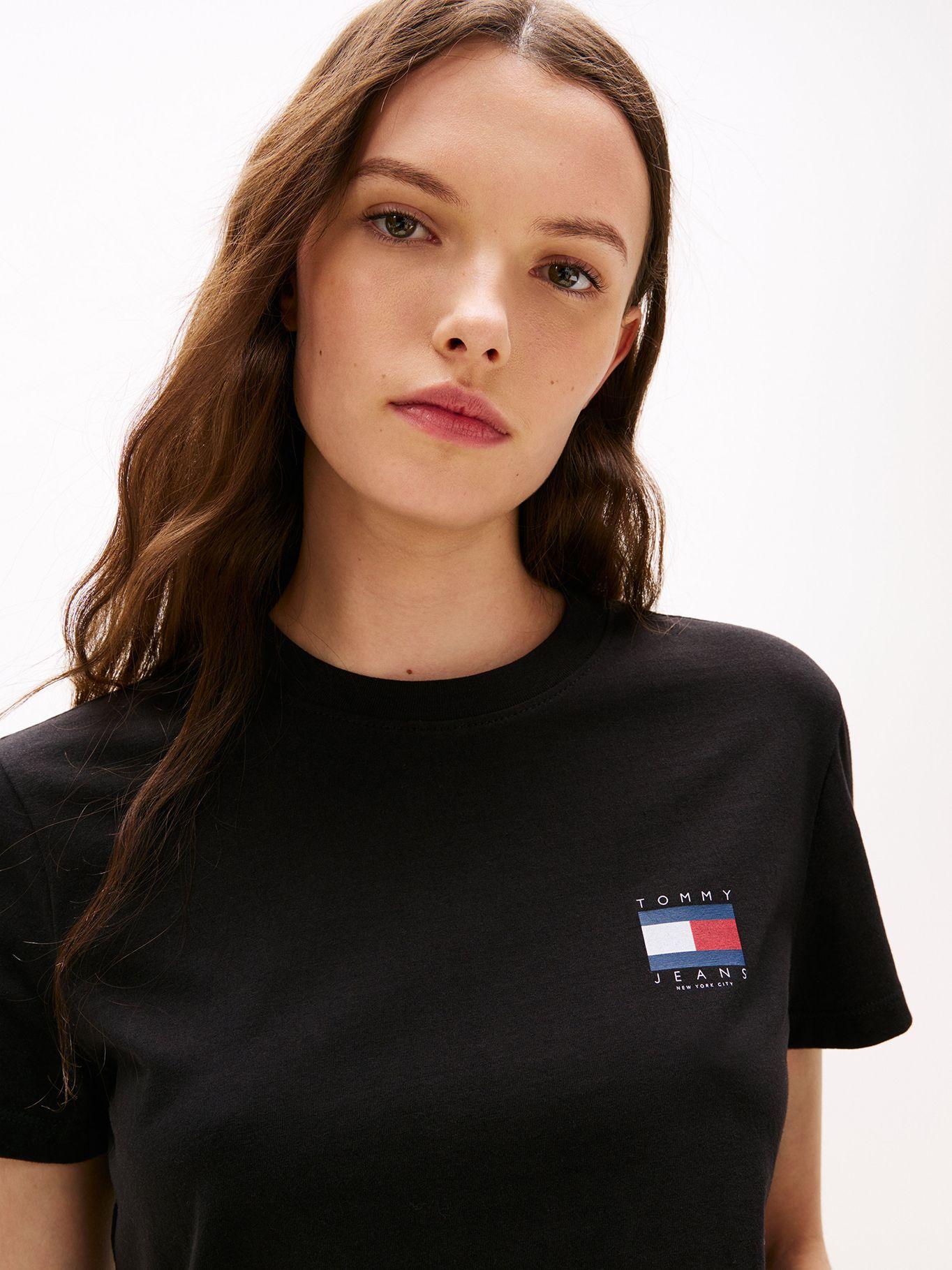 Polera  Logo En La Parte Trasera Negro BDS Tommy Jeans-3