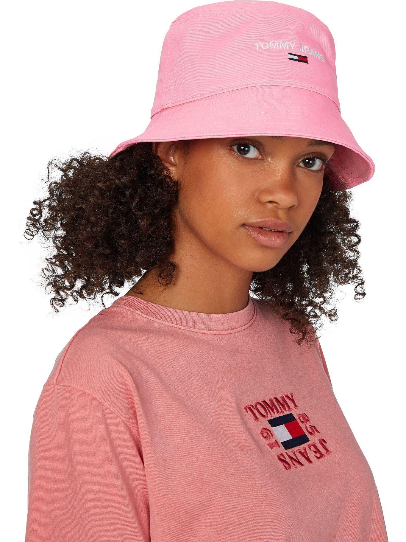 Gorro Bucket Logo Bordado Rosado Tommy Jeans JN2-2