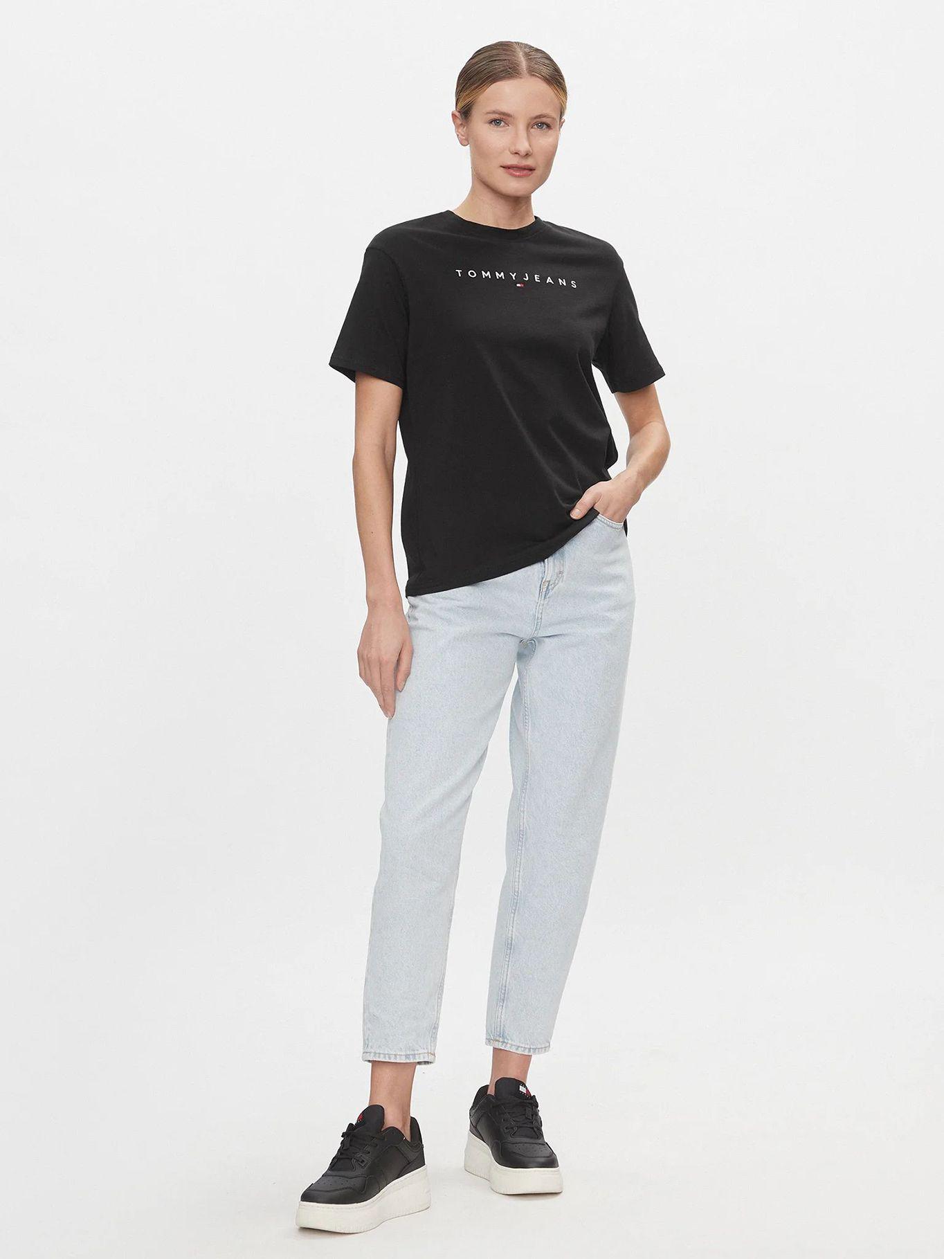 Polera Relaxed Logo Monotype Negro Tommy Jeans-1