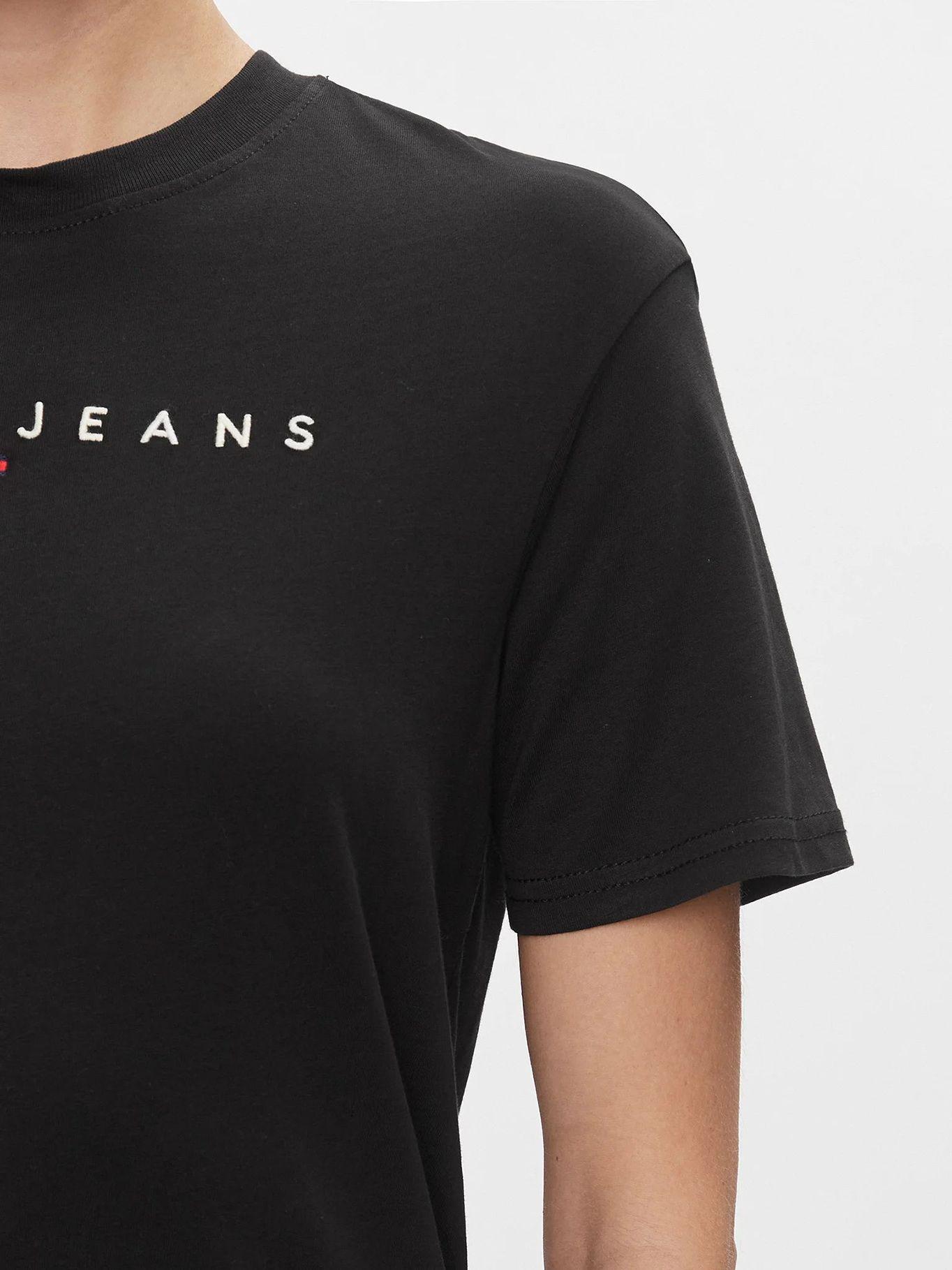 Polera Relaxed Logo Monotype Negro Tommy Jeans-4