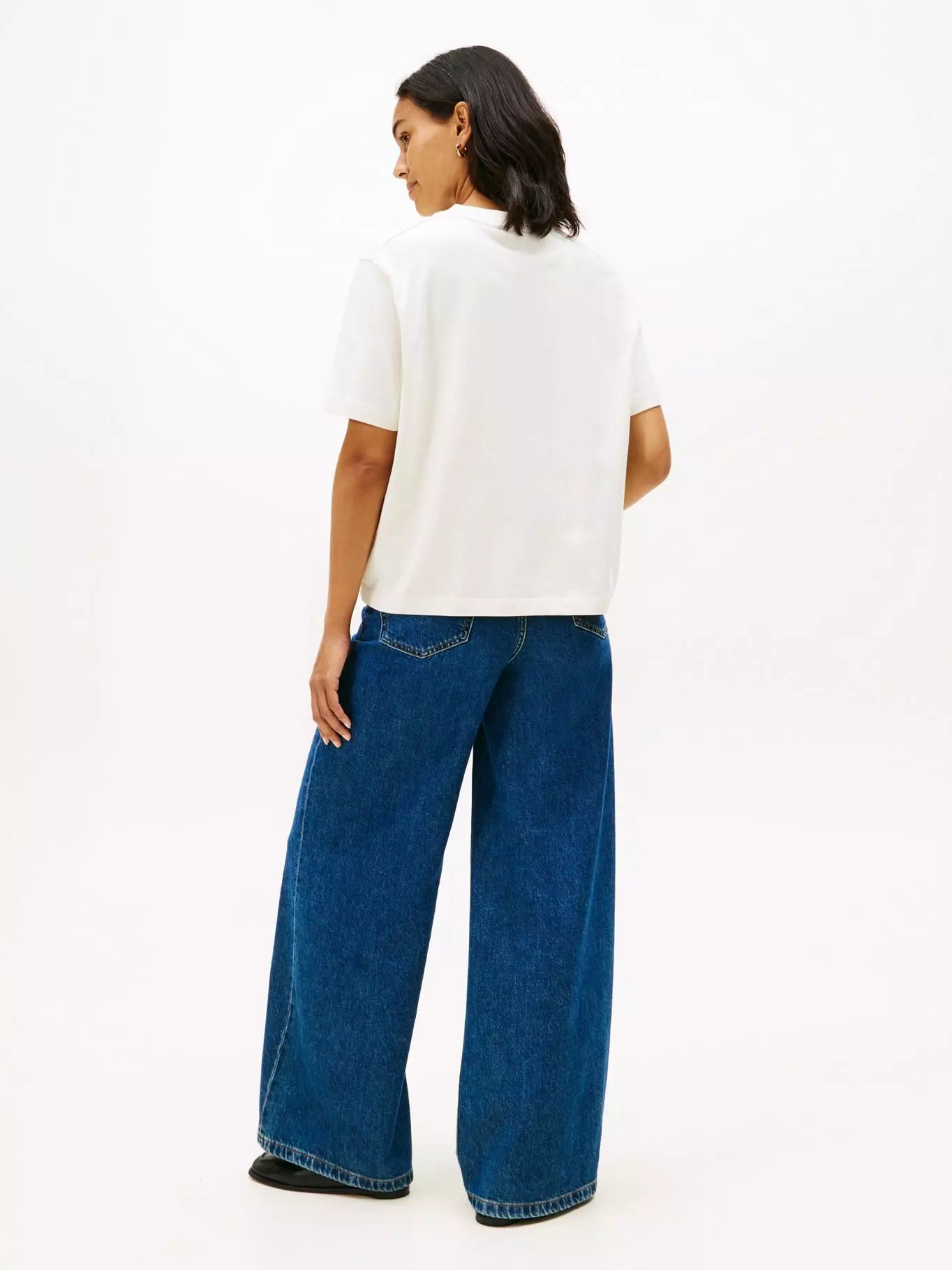 Polera Moderno  Logo Relaxed Fit Tommy Hilfiger Blanco-2