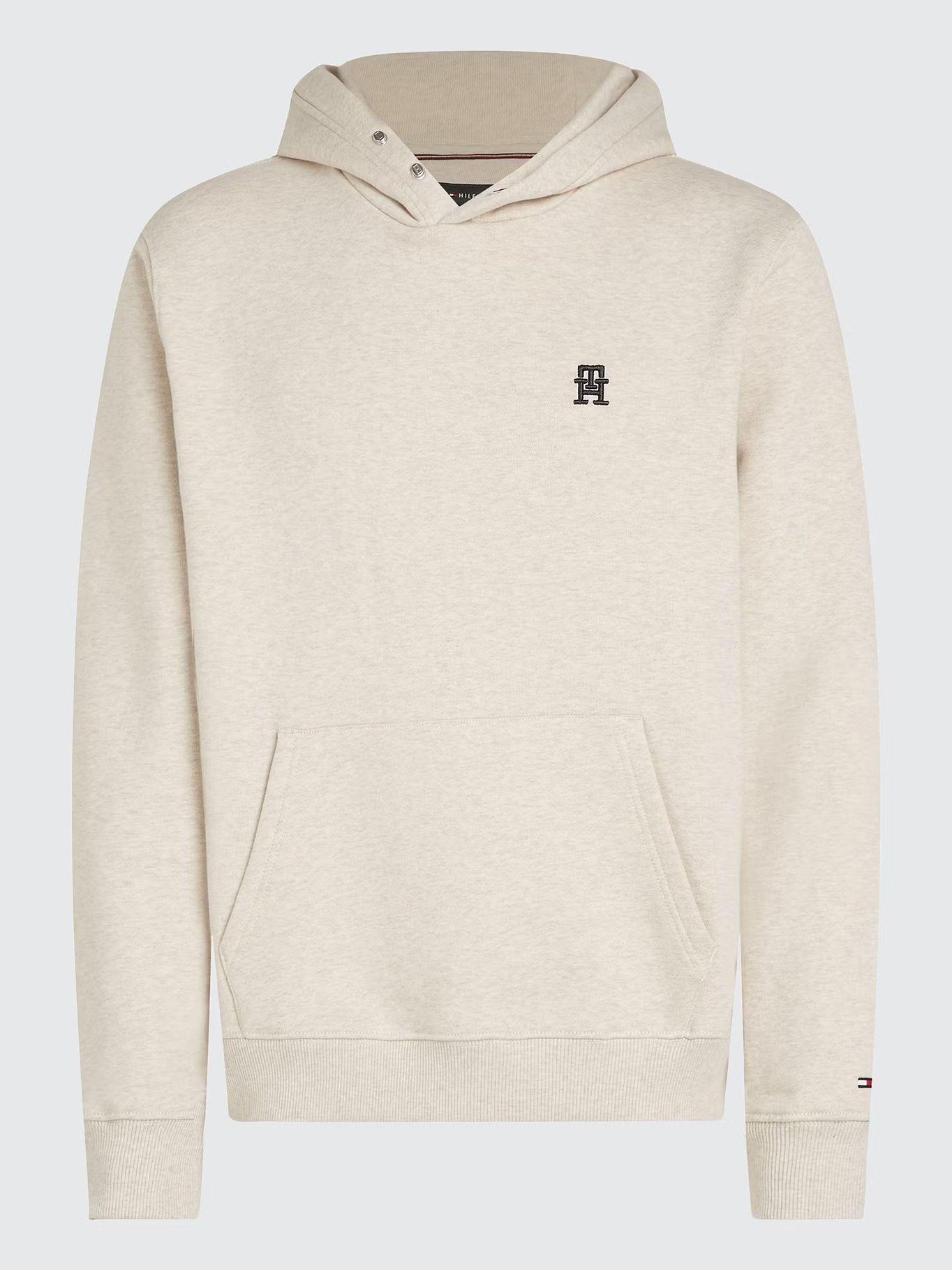 Polerón Hoodie Monograma Th Beige Tommy Hilfiger-4