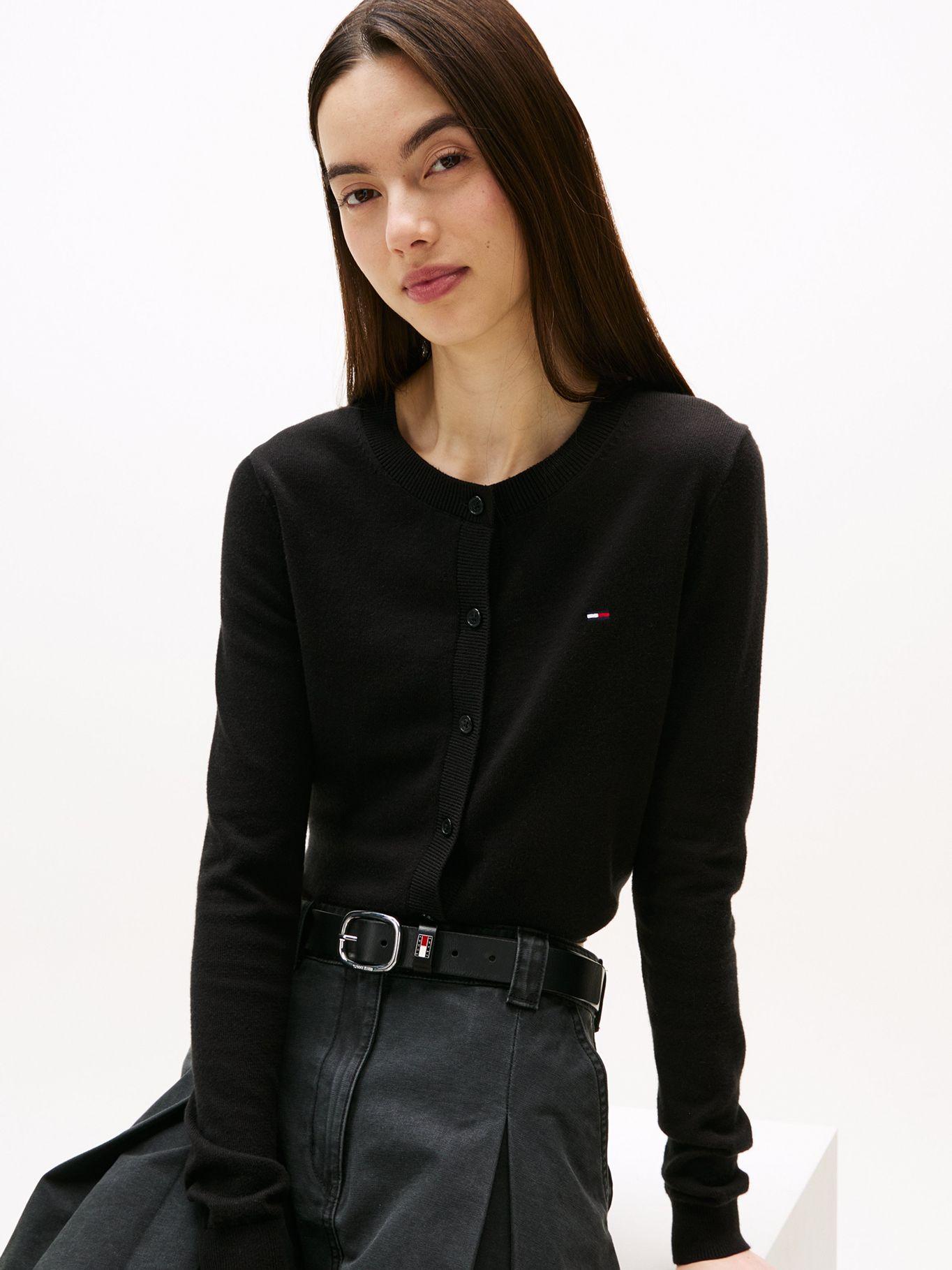 Cárdigan Essential Slim Fit Negro Tommy Jeans-3