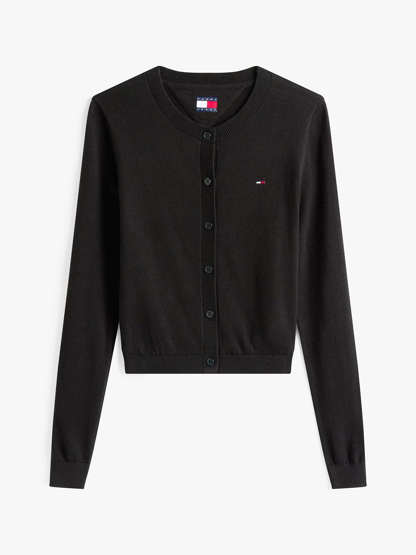 Cárdigan Essential Slim Fit Negro Tommy Jeans-4