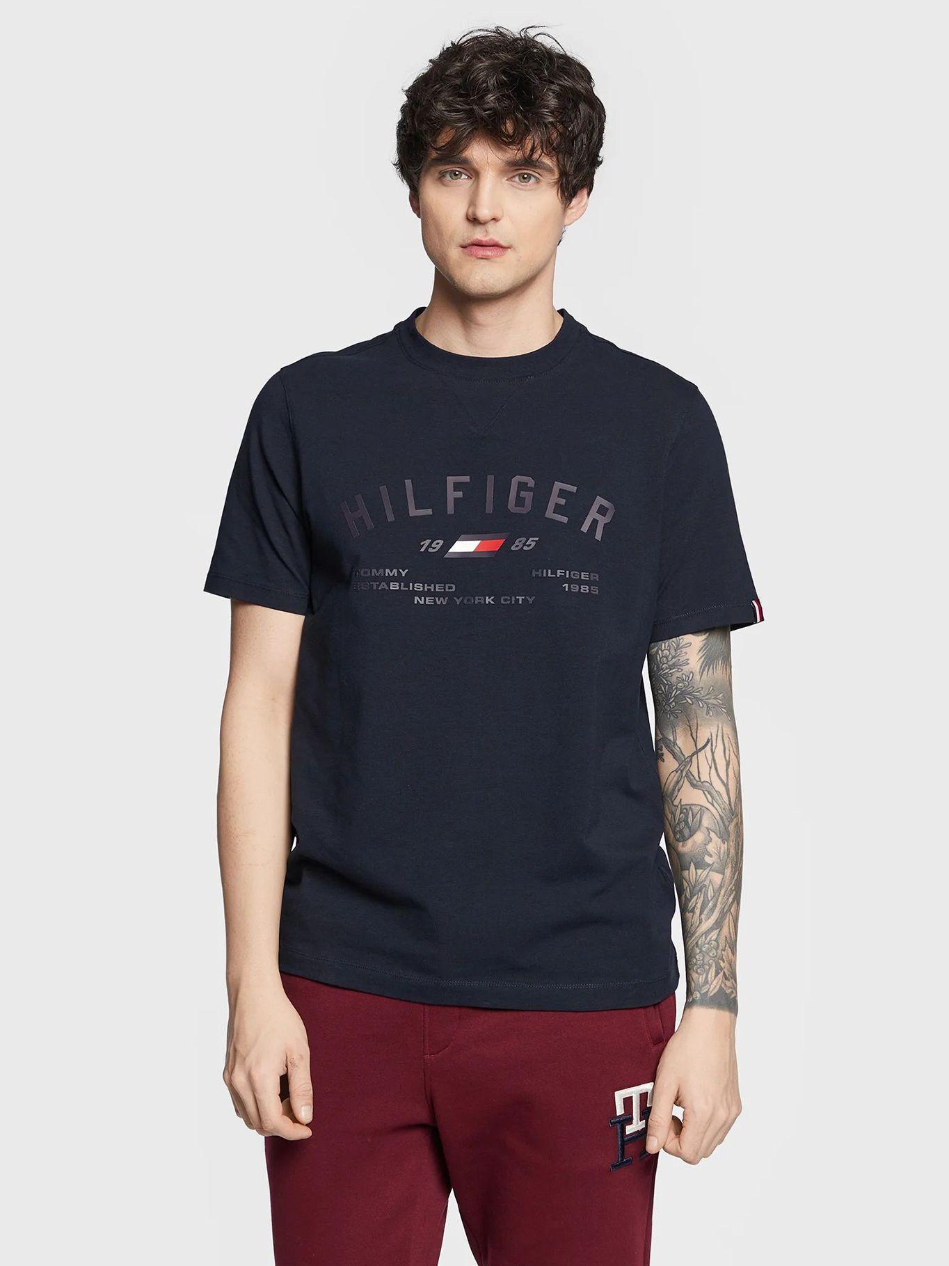 Polera Sport Logo Grafico Azul Tommy Hilfiger-0