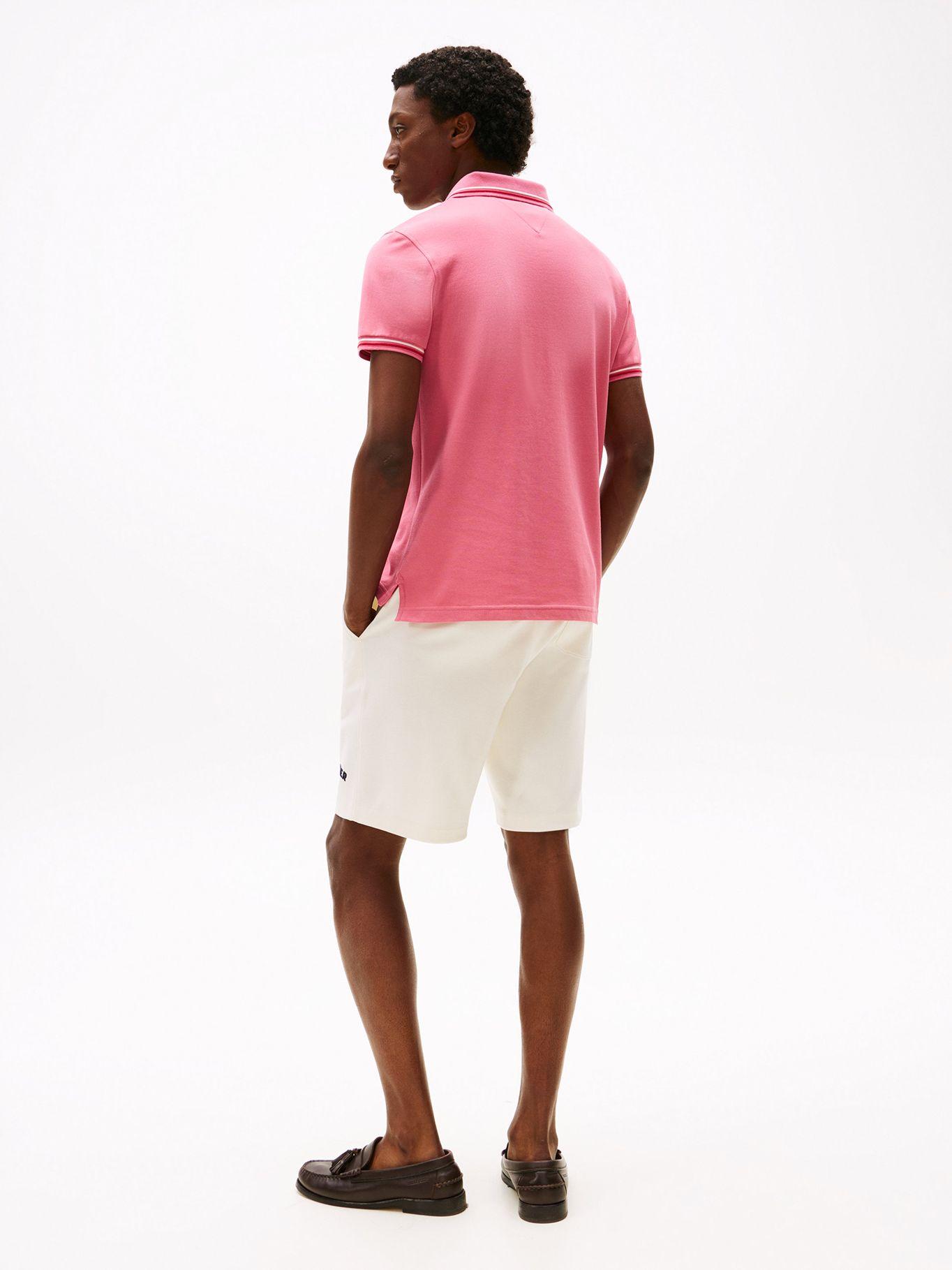 Polo Seasonal Ribeteado Slim  Rosado THW Tommy Hilfiger-2