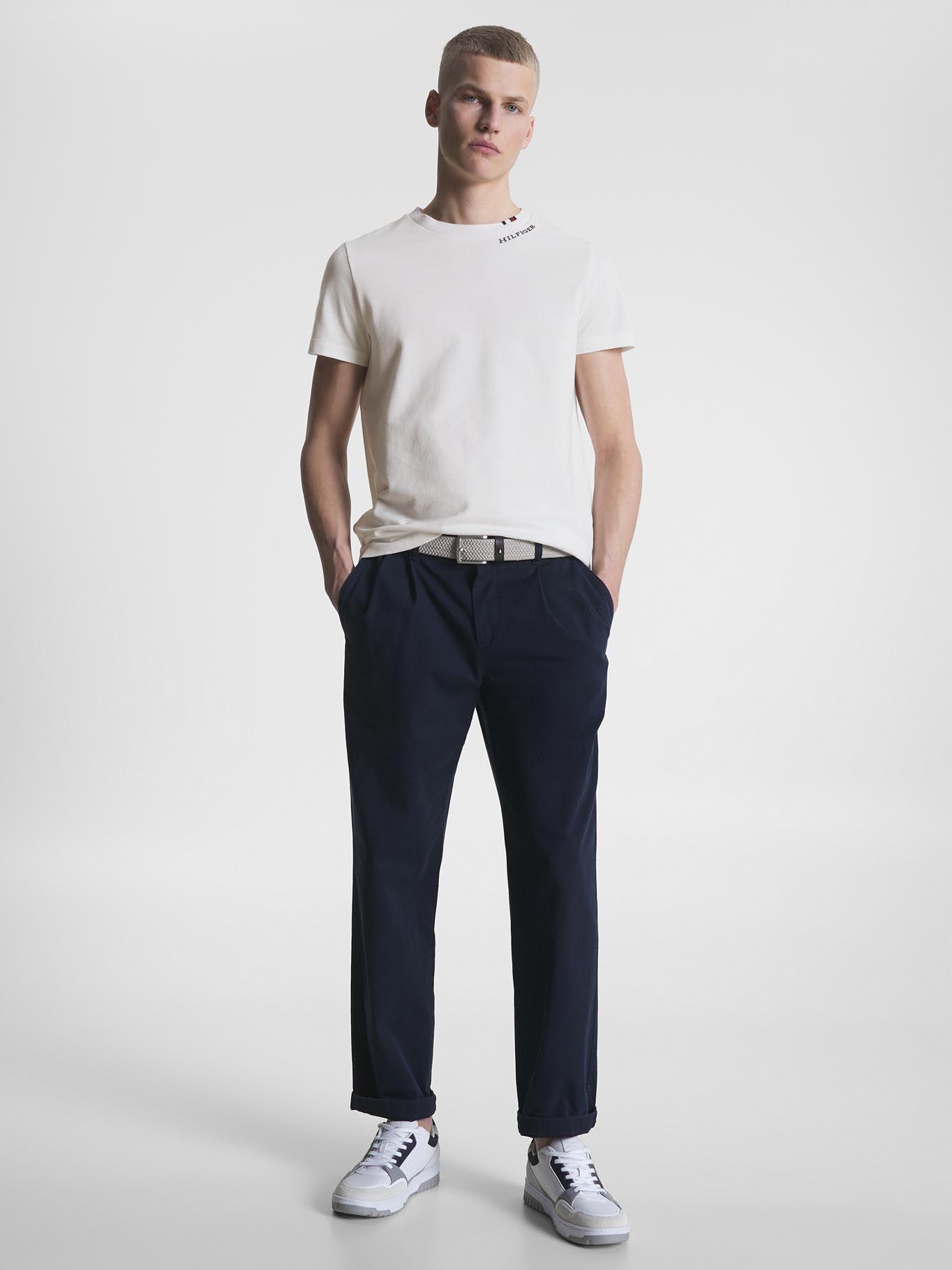 Polera Neckline Slim Fit Blanco Tommy Hilfiger-1