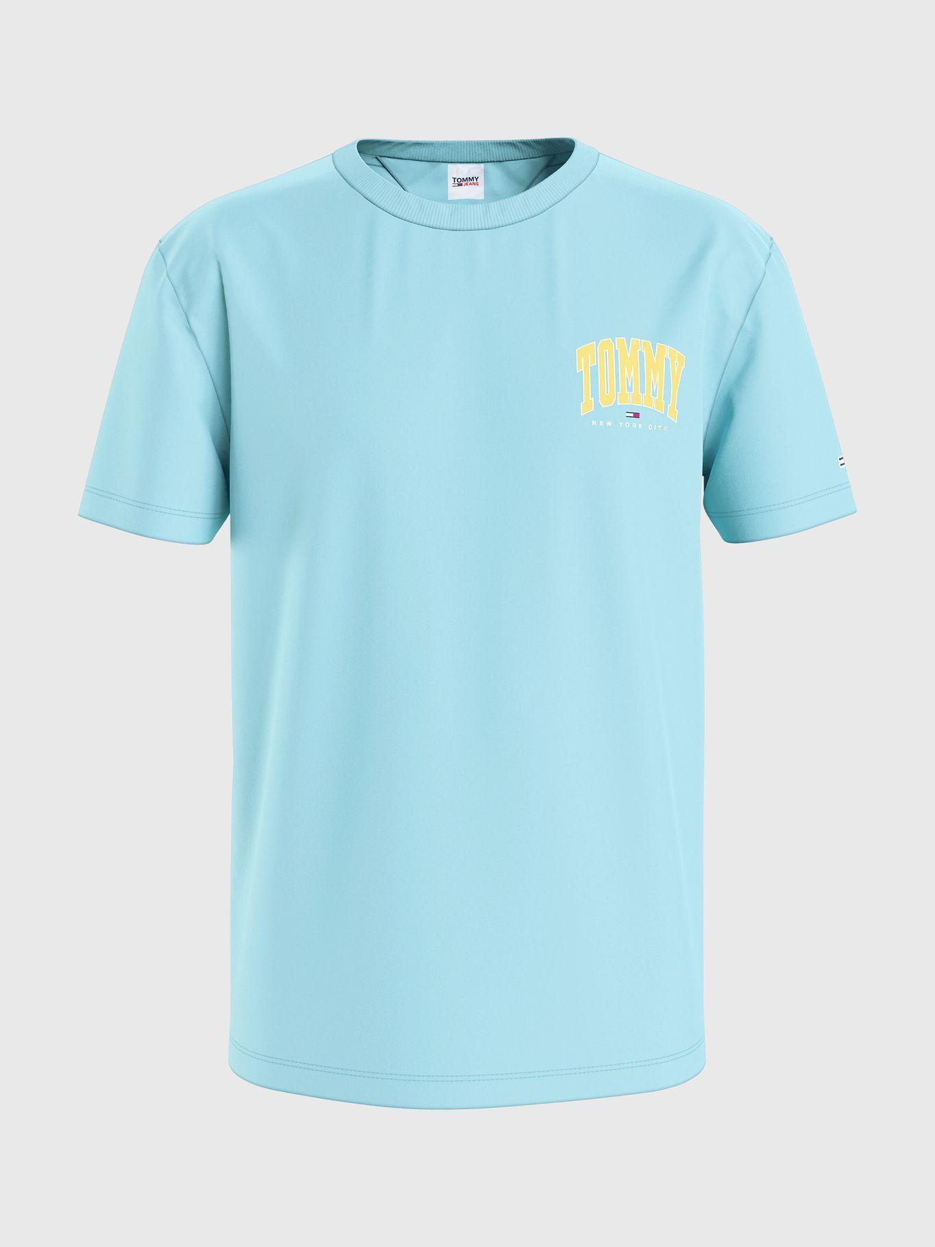 Polera College Logo Celeste Tommy Jeans JN2-4