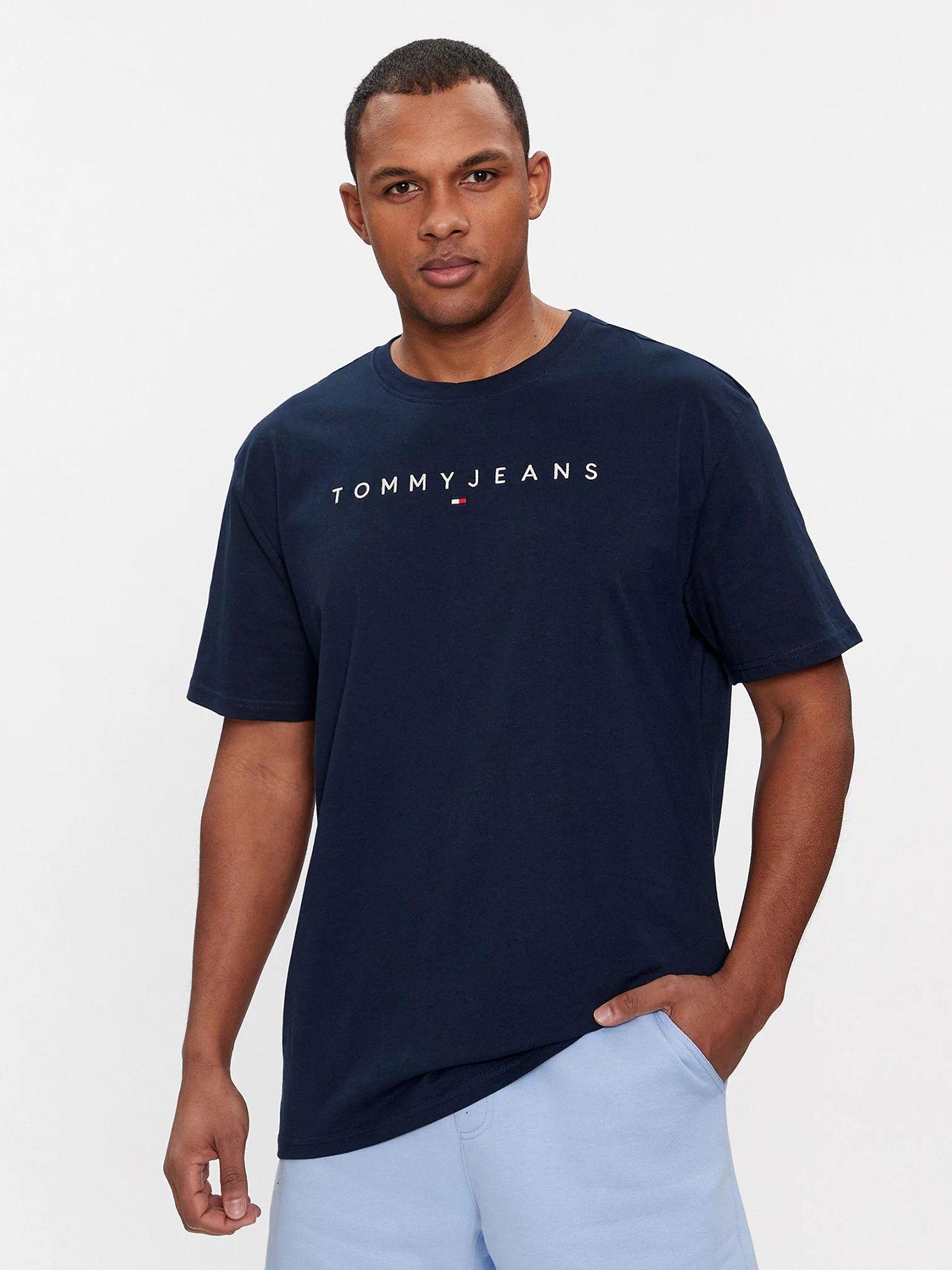 Polera Regular-Linear Logo Azul Tommy Jeans-0